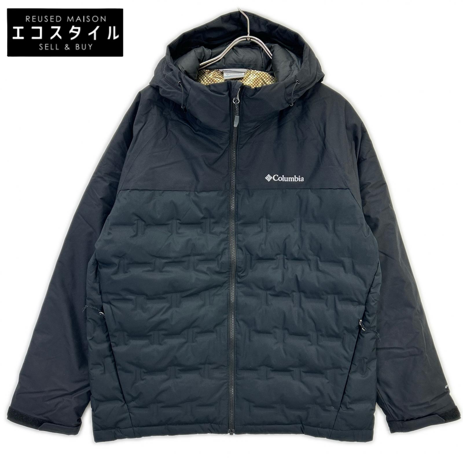 columbia コロンビア 225 WE7857 黒いこと グランドトレックIIIダウンフーデッドジャケット 上衣   XL 黒いこと メンズ 【中古】