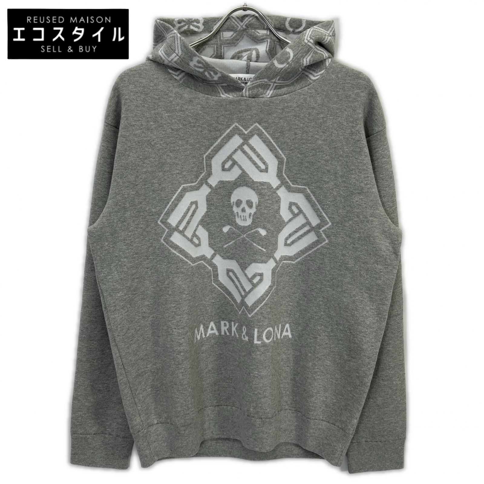 MARK\u0026LONA マークアンドロナ 26SS 薄墨色 Stela CO CASH Blended Hoodie トップス   46 薄墨色 メンズ 【中古】