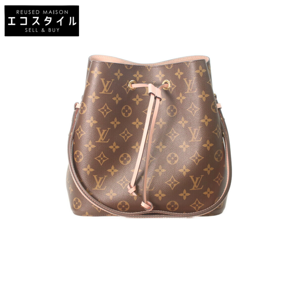 LOUIS VUITTON ルイヴィトン M44022 ﾓﾉｸﾞﾗﾑ ﾛｰｽﾞﾌﾟｰﾄﾞﾙ ﾈｵﾉｴMM ショルダーバッグ レディース RFID（集積回路）【美品】 レディースバッグ-ショルダーバッグ・メッセンジャーバッグ-バッグ・小物・ブランド雑貨