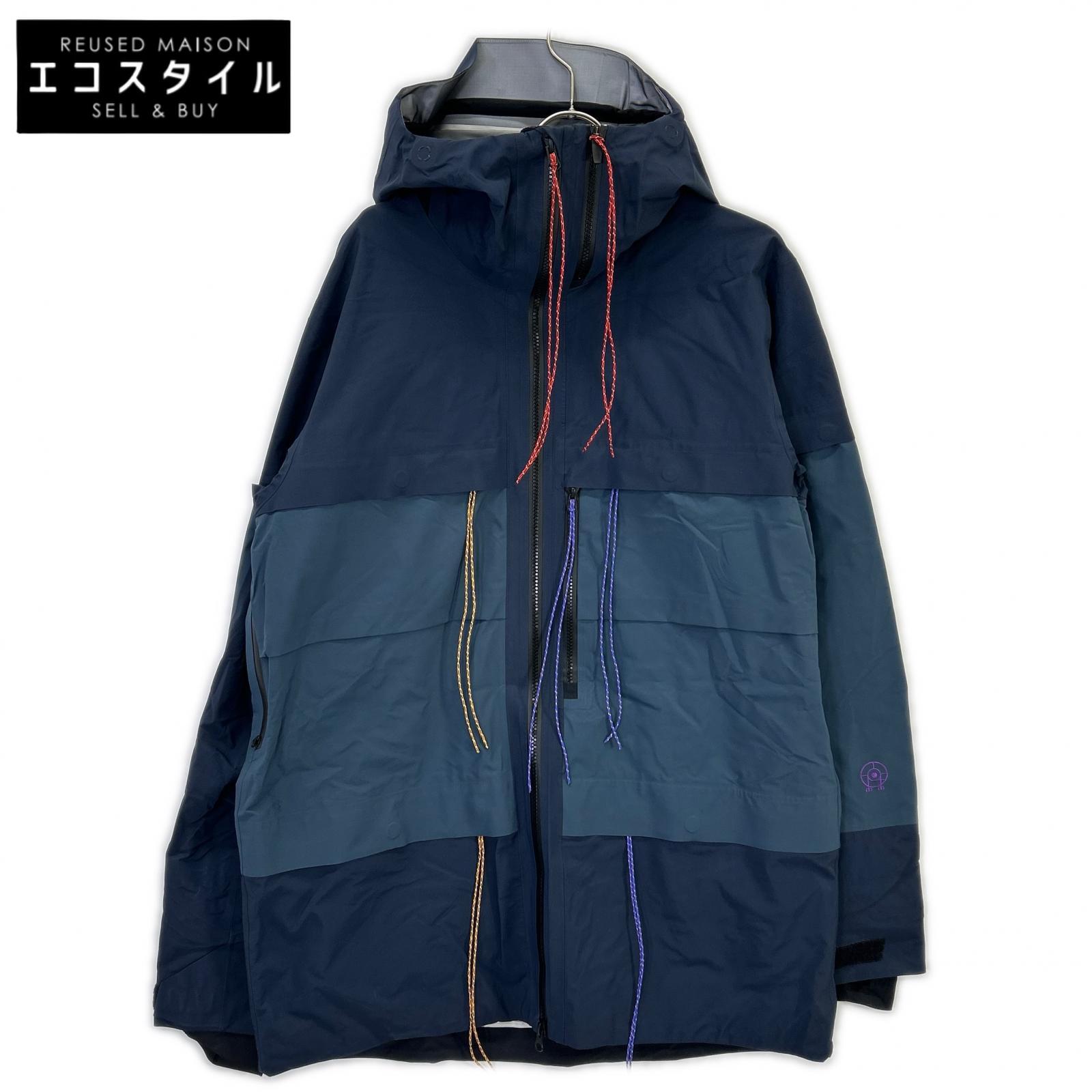 PeakPerformance ピークパフォーマンス ﾈｲﾋﾞｰ×ｸﾞﾚｰ GORE-TEX ｼｪﾙ ｽｷｰｼﾞｬｹｯﾄ ジャケット L ネイビー×グレー メンズ 【中古】