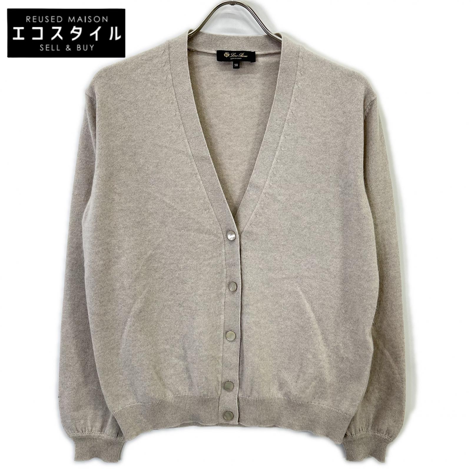 Loro Piana ロロピアーナ FAN3972 点火装置ベージュ カシミール×絹地 ジレー トップス   38 ベージュ レディース 【中古】
