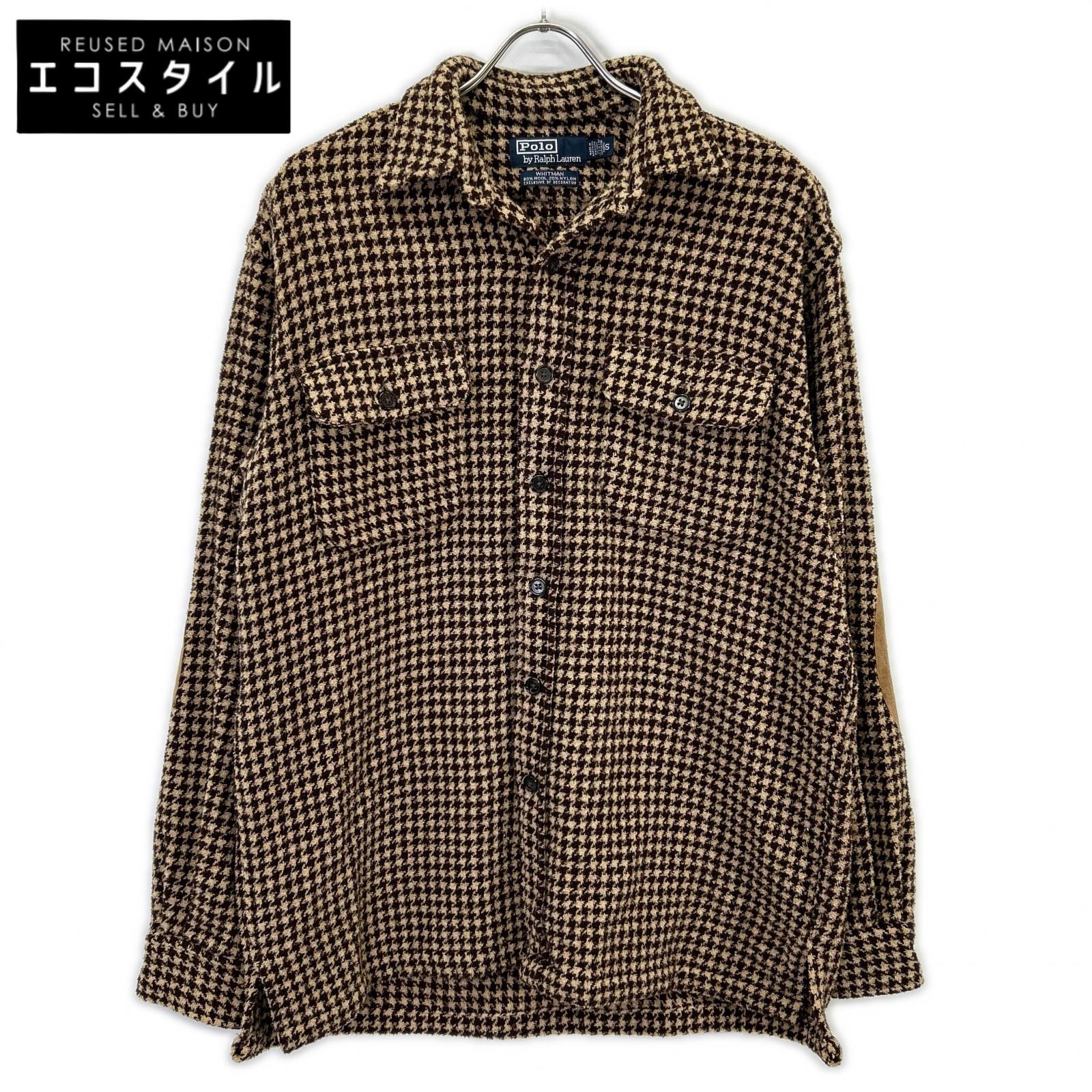 POLO RALPH LAUREN ポロ ラルフローレン 赤銅色 羊毛 ハウンドトゥース ティーシャツ上衣 WHITMAN 上衣   S 赤銅色 メンズ 【中古】