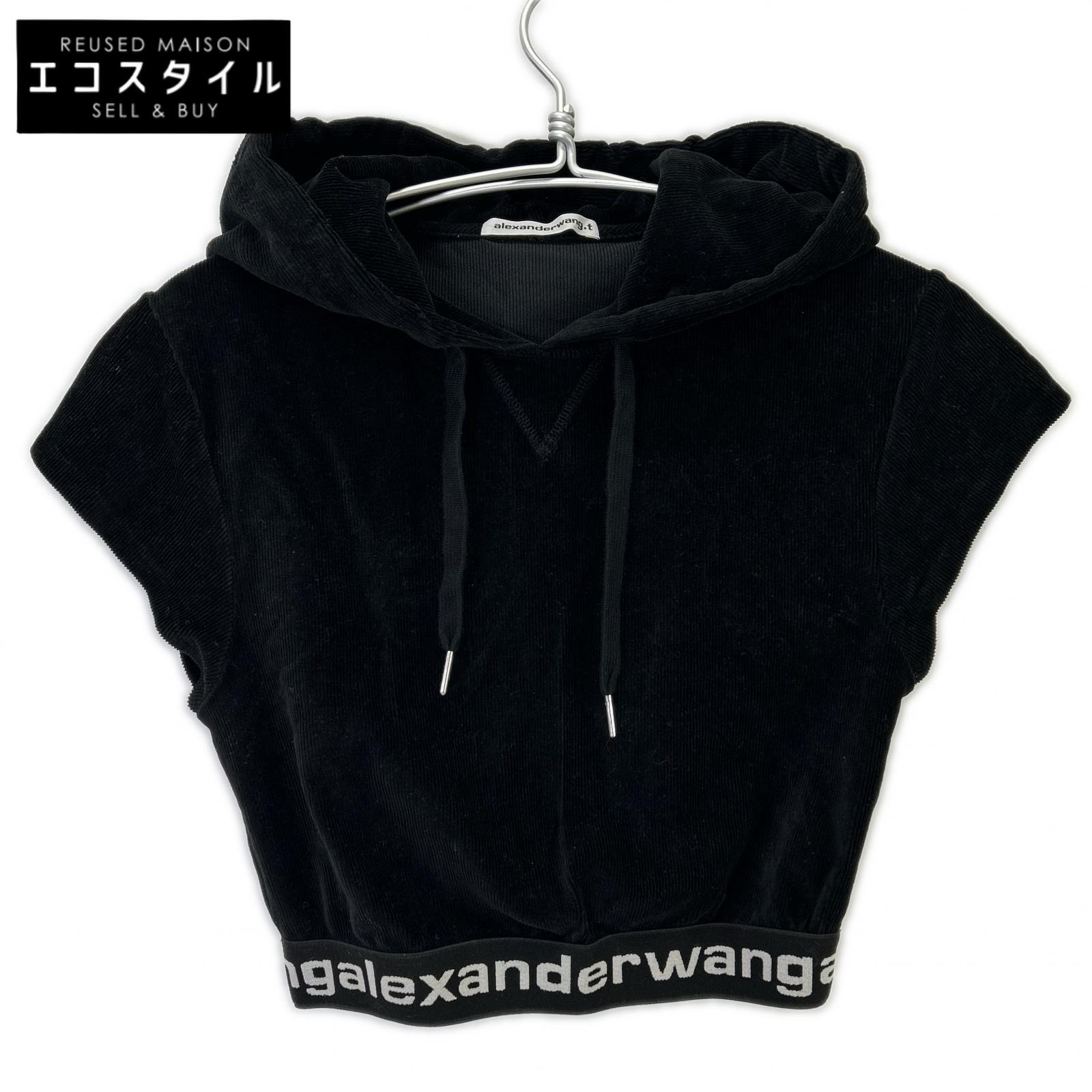 ALEXANDER WANG アレキサンダーワン コール天 遊撃手丈 トップス トップス   XS 黒いこと レディース 【中古】