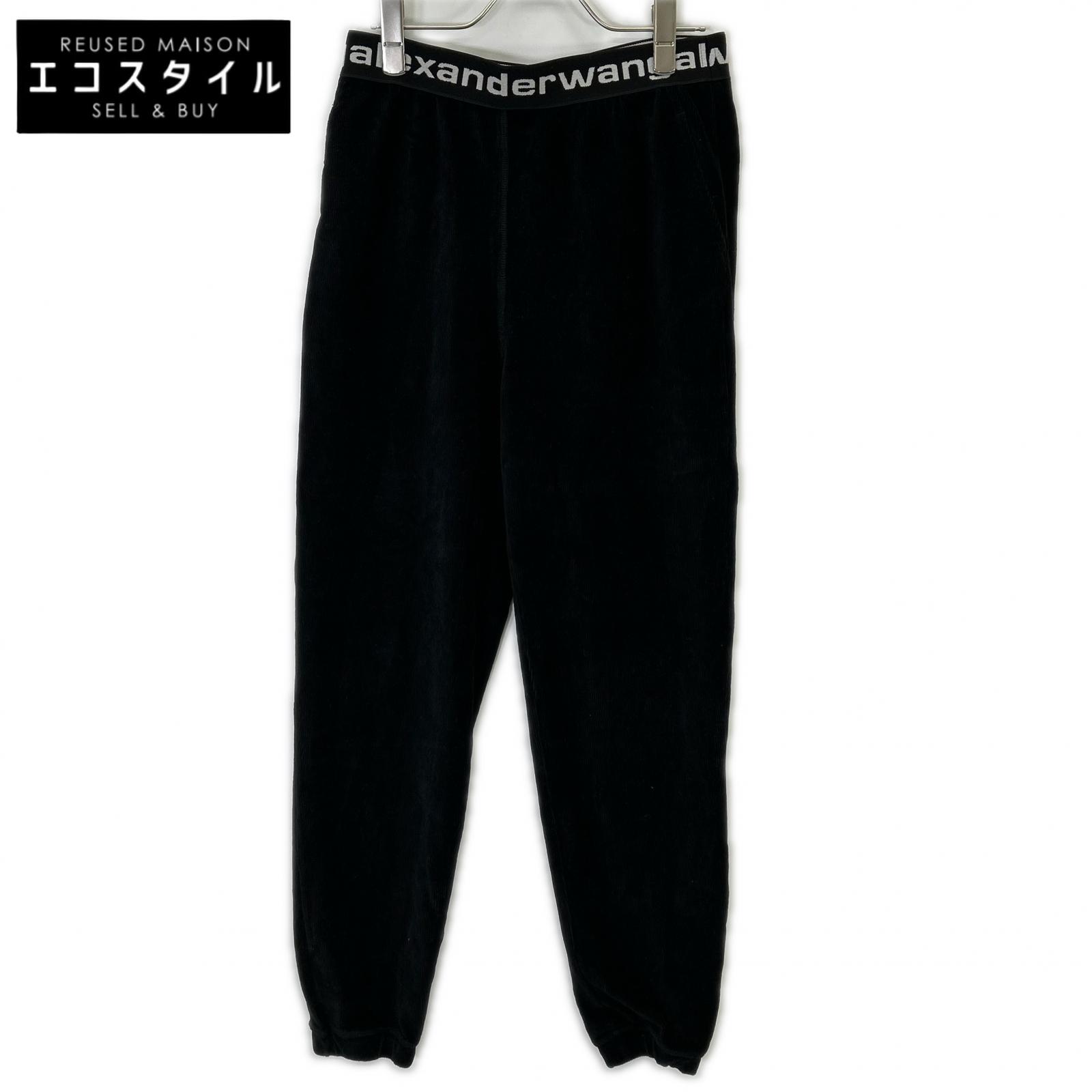 ALEXANDER WANG アレキサンダーワン コール天 伸ばすこと ズボン下 ボトムス   XS 黒いこと レディース 【中古】