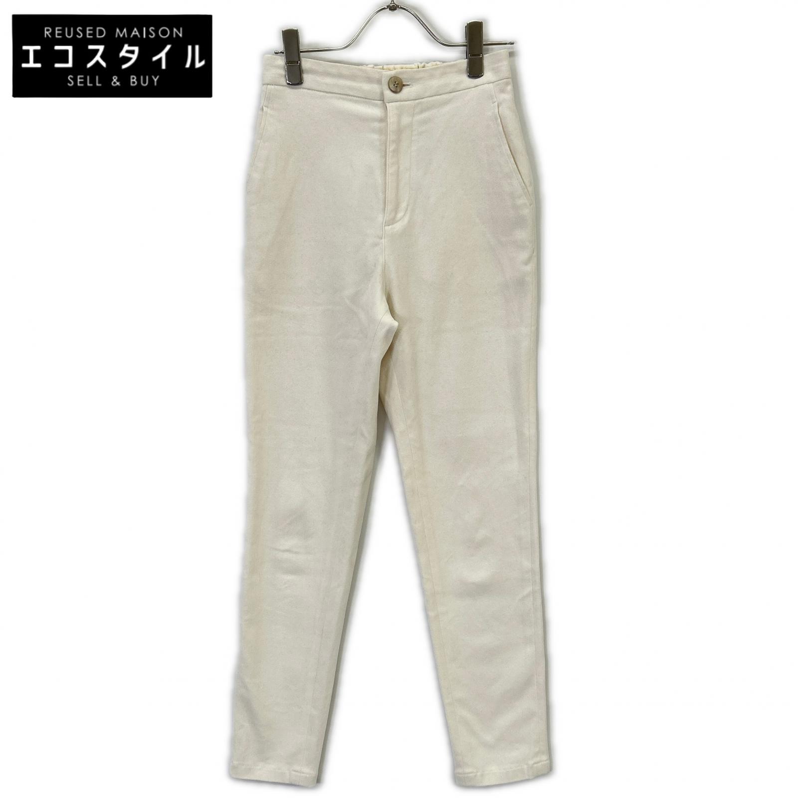 GALERIE VIE ギャルリーヴィー ﾗｲﾄﾍﾞｰｼﾞｭ ｺｯﾄﾝ混 ｽﾄﾚｯﾁﾓｰﾙｽｷﾝ ｼｶﾞﾚｯﾄﾊﾟﾝﾂ ボトムス 32 ライトベージュ レディース 【中古】 6,604円