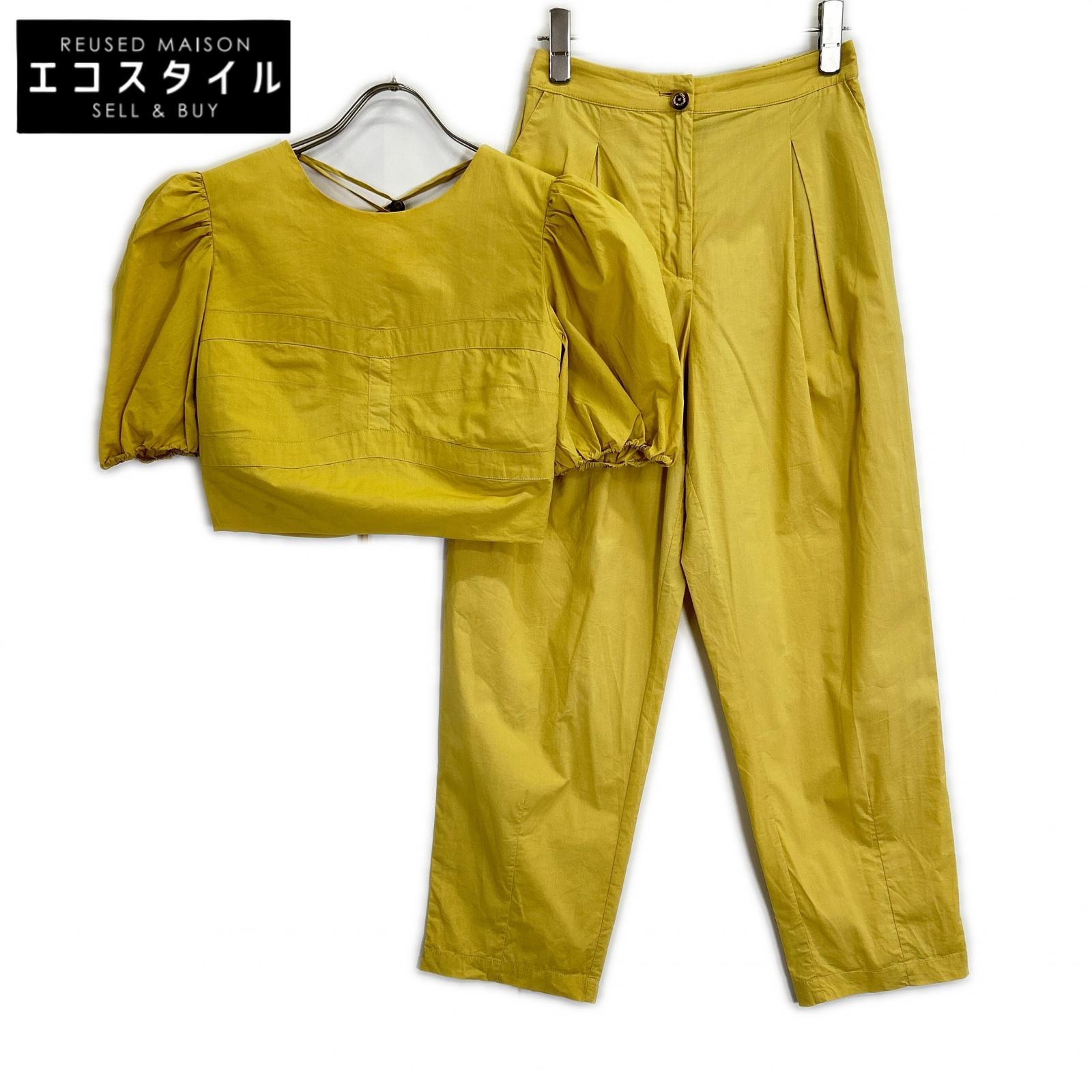 PINKO ピンコ 1G17H0 Y6VW/1G17H0 Y6VW 黄色 セットアップ 背広 セットアップ   黄色 レディース 【中古】
