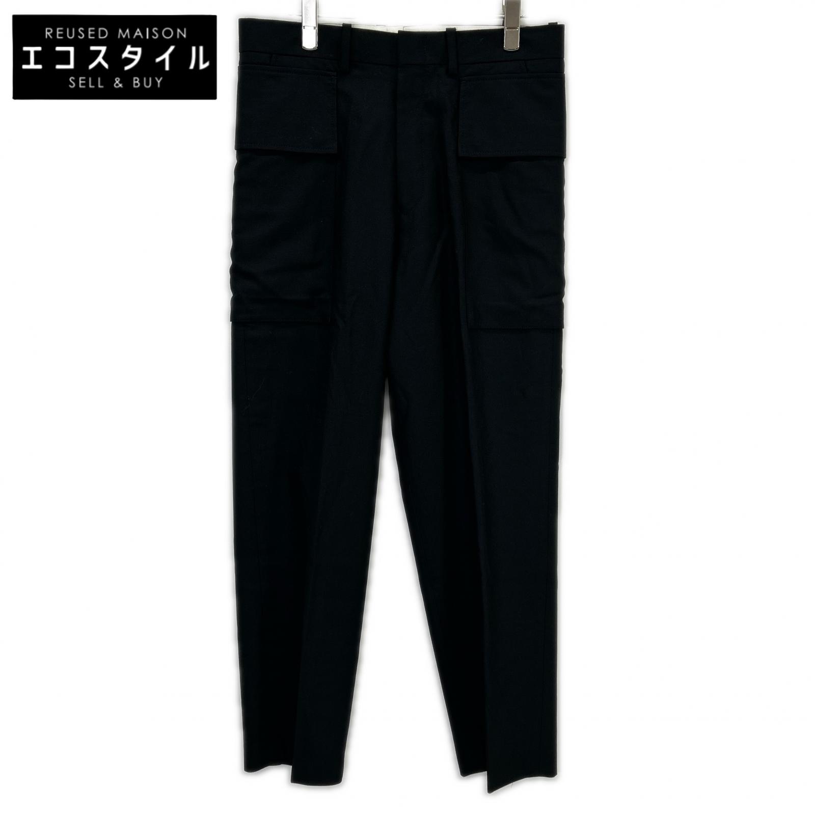 N.Hoolywood エヌハリウッド 281-PT08 ﾌﾞﾗｯｸ ｱｳﾄﾎﾟｹｯﾄ ｽﾗｯｸｽﾊﾟﾝﾂ ボトムス 38 ブラック メンズ 【中古】
