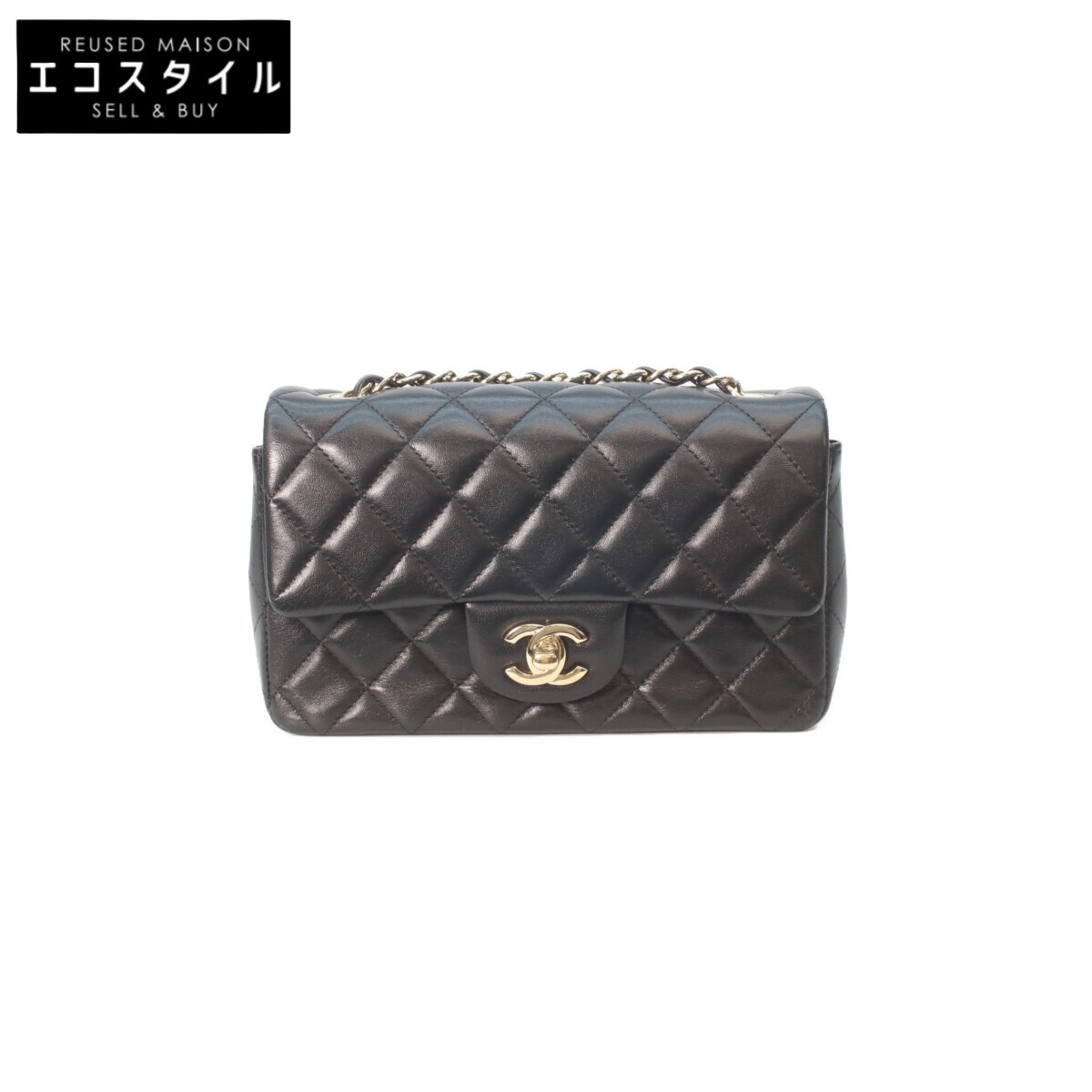 CHANEL シャネル A69900 黒 ﾗﾑ ｺﾞｰﾙﾄﾞ金具 ﾐﾆﾏﾄﾗｯｾ20 ﾁｪｰﾝｼｮﾙﾀﾞｰﾊﾞｯｸﾞ レディース 【中古】