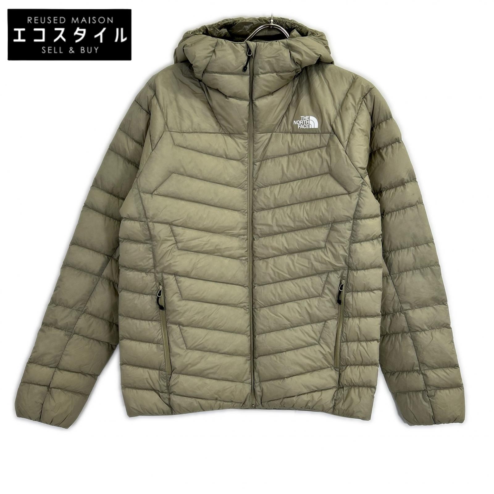 THE NORTH FACE ノースフェイス NY82311 ｸﾚｲｸﾞﾚｰ Thunder Hoodie ｻﾝﾀﾞｰﾌｰﾃﾞｨ ﾌｰﾃﾞｯﾄﾀﾞｳﾝｼﾞｬｹｯﾄ ジャケット L カーキ メンズ 【中古】