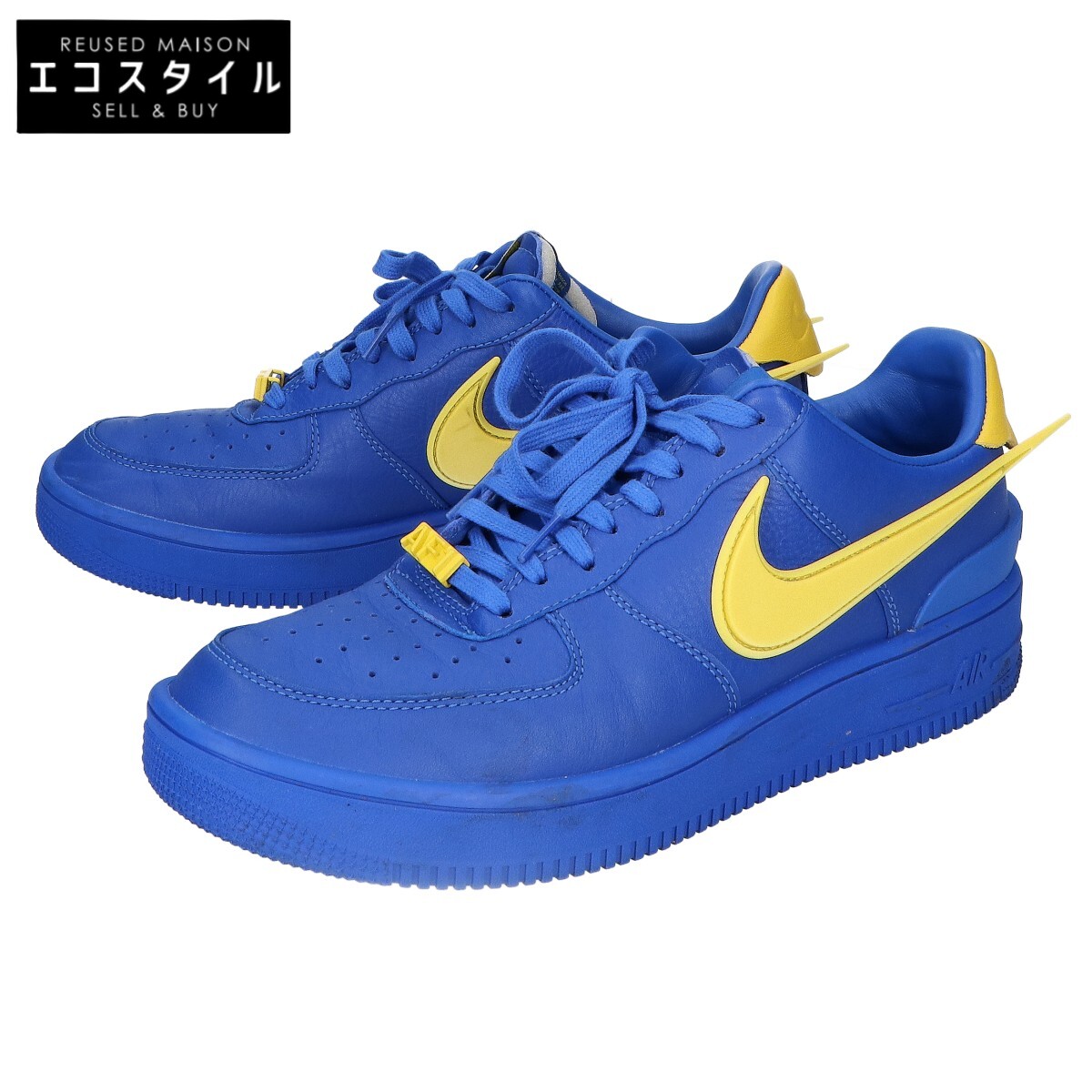 NIKE ナイキ ｘAMBUSH【美品】DV3464-400 Air Force 1 Low 空軍1 置き目 スニーカー シューズ 28 GAME ROYAL/VIVID SULFUR メンズ 【中古】
