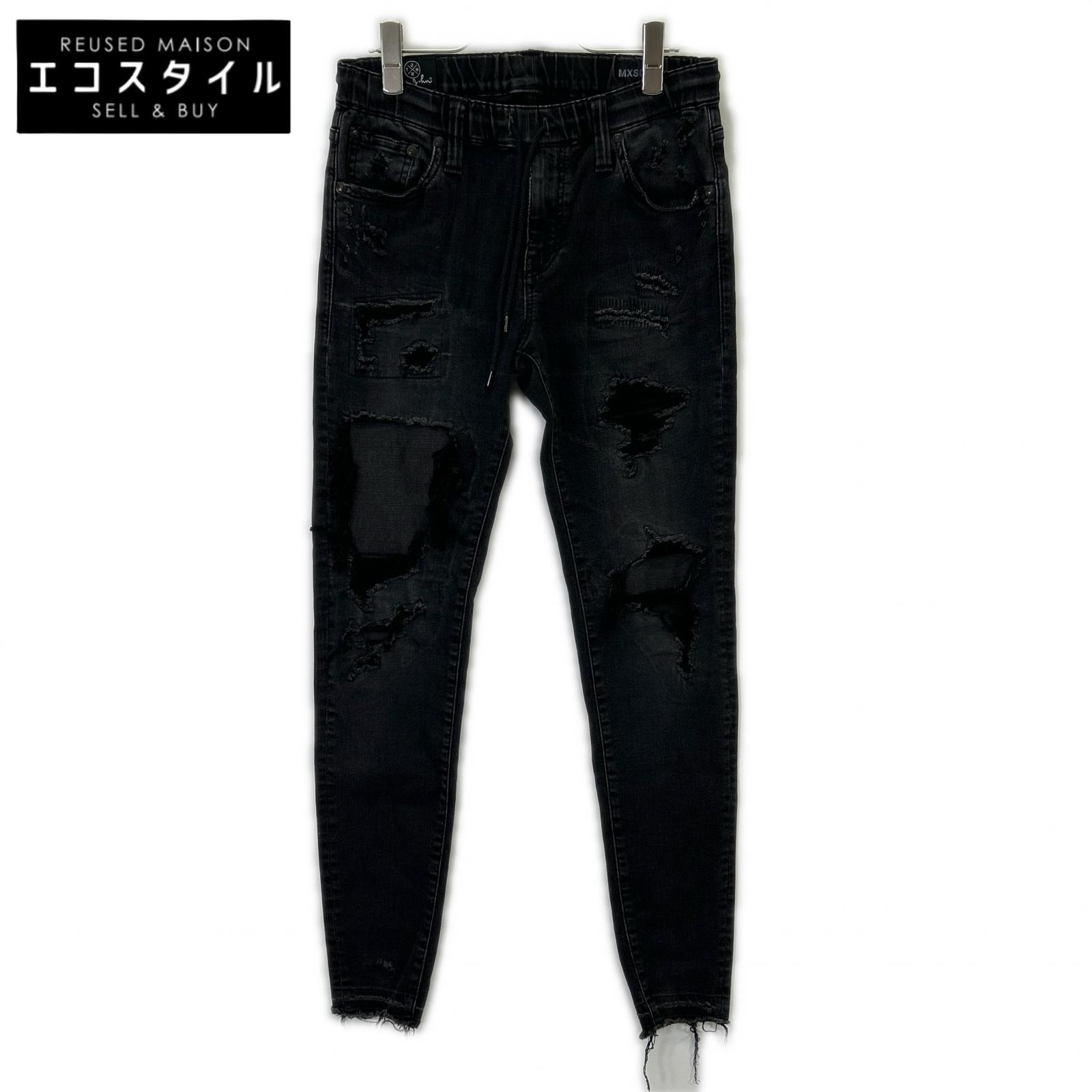 SURT サート xBIG JOHN×RHC 黒いこと Jog Slim Tapered Jean ボトムス   S 黒いこと メンズ 【中古】
