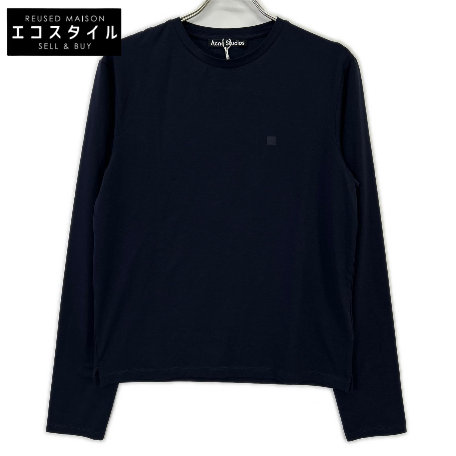 ACNE STUDIOS アクネ ストゥディオズ TSHI000317 米国海軍 ロング衣袂ティーシャツ レギュラー相応う トップス   S 米国海軍 レディース 【中古】