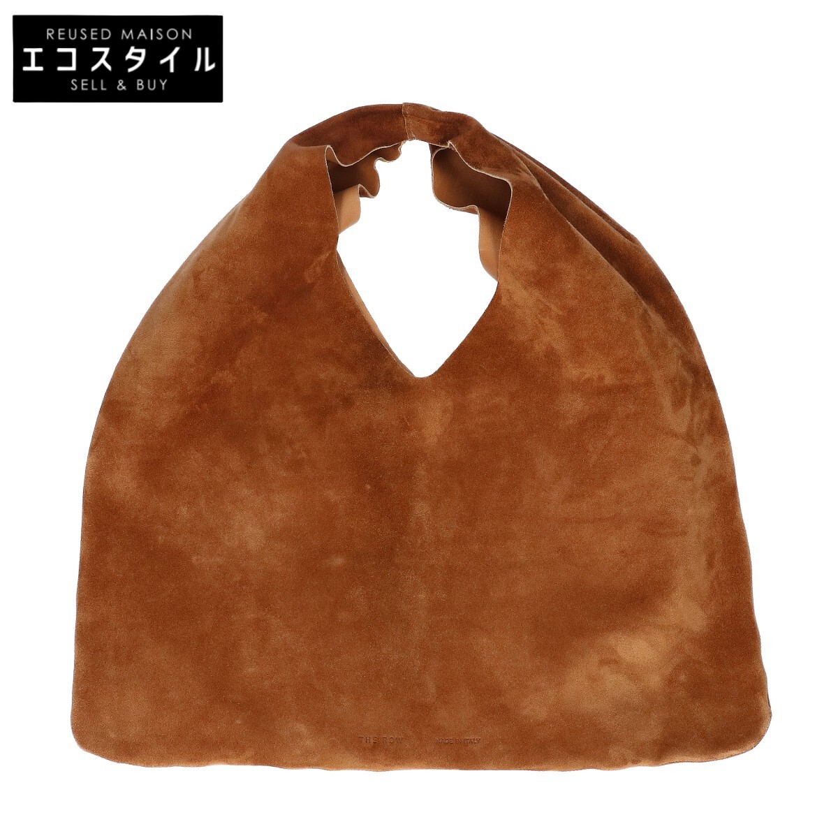 THE ROW ザ ロウ W1682 L25 ｽｴｰﾄﾞ SMALL BINDLE/ｽﾓｰﾙ ﾋﾞﾝﾄﾞﾙ ハンドバッグ キャラメル レディース 【中古】 90,145円