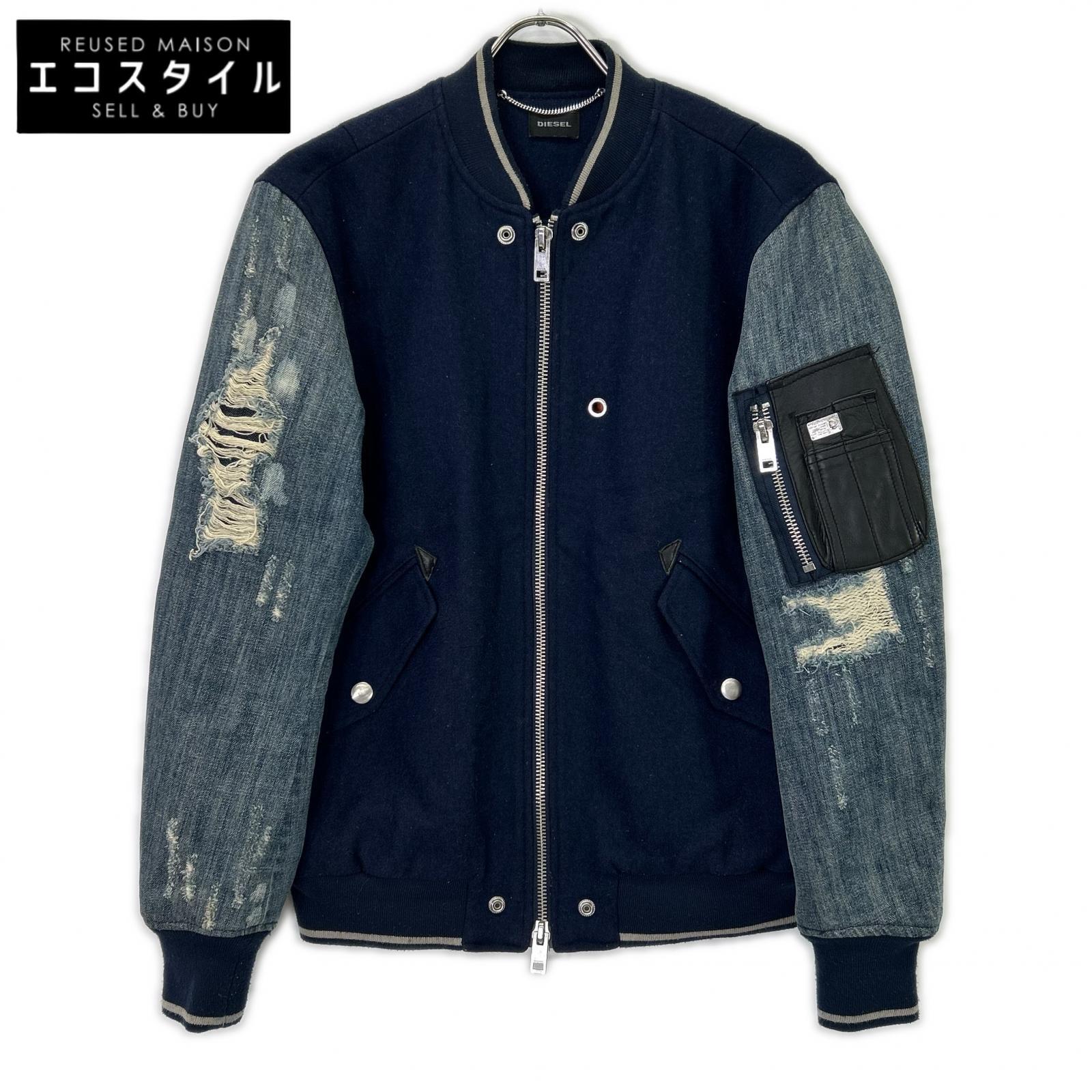 DIESEL ディーゼル MA-1 不都合工業 ジーンズうつり変わり上衣 上衣   S 米国海軍 メンズ 【中古】