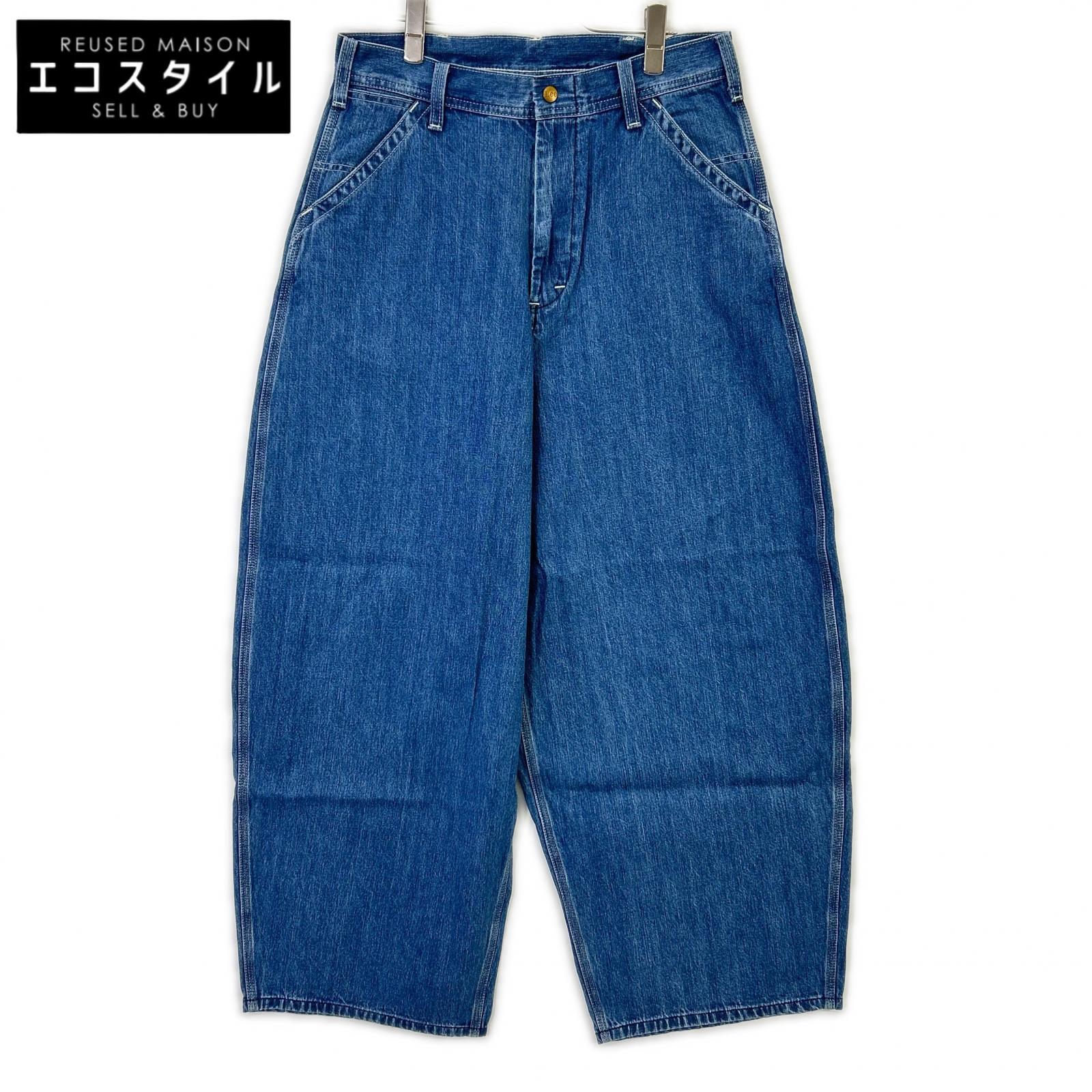 Lee ロバート・エドワード・リー 【×AYA KANEKO】24SS ﾗｲﾄﾌﾞﾙｰ ﾜｲﾄﾞｼﾙｴｯﾄ ﾃﾞﾆﾑﾊﾟﾝﾂ ボトムス M 青碧 メンズ 【中古】