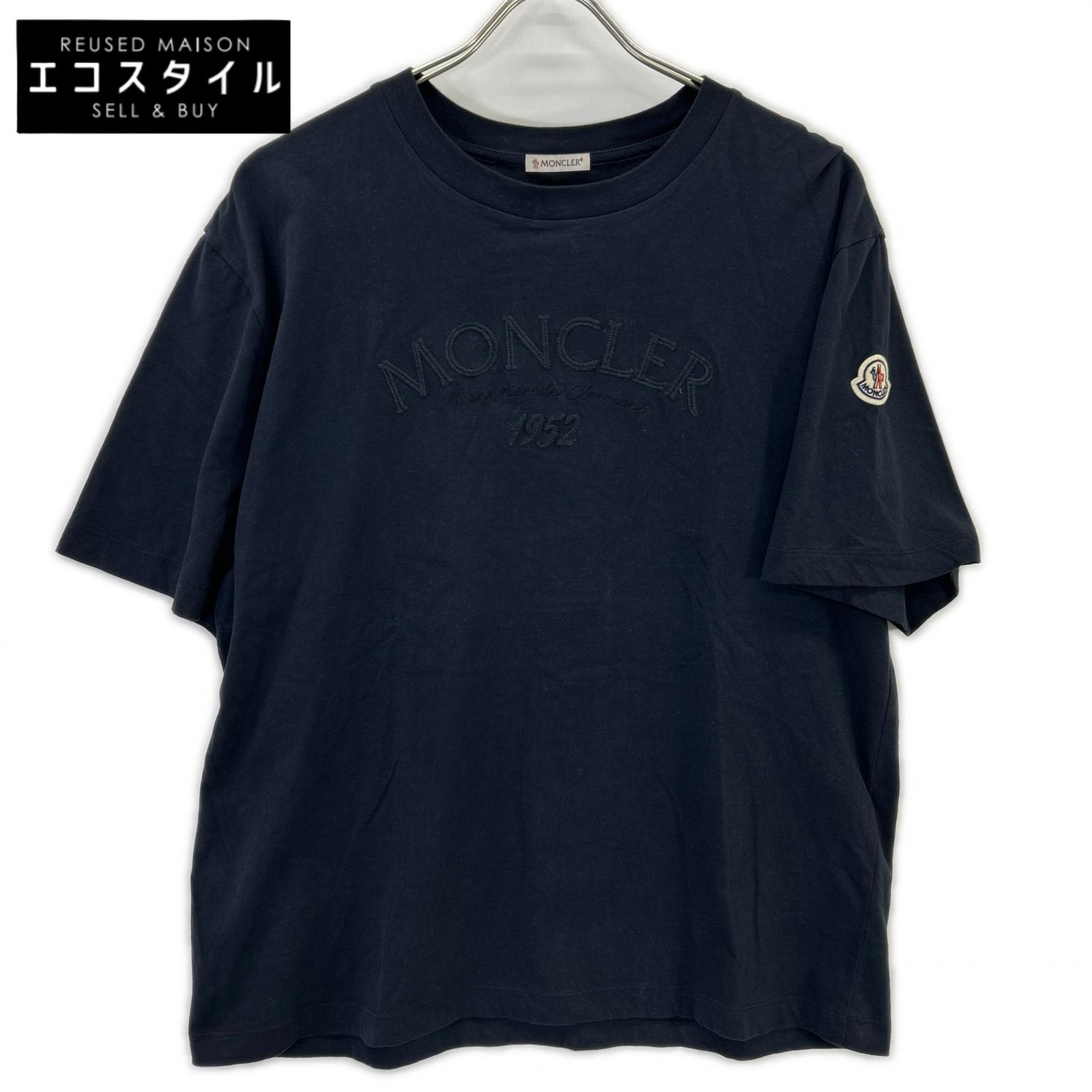 MONCLER モンク軌跡 米国海軍 24年製 1952 ロゴタイプ刺しゅう ティーシャツ トップス   S 米国海軍 レディース 【中古】