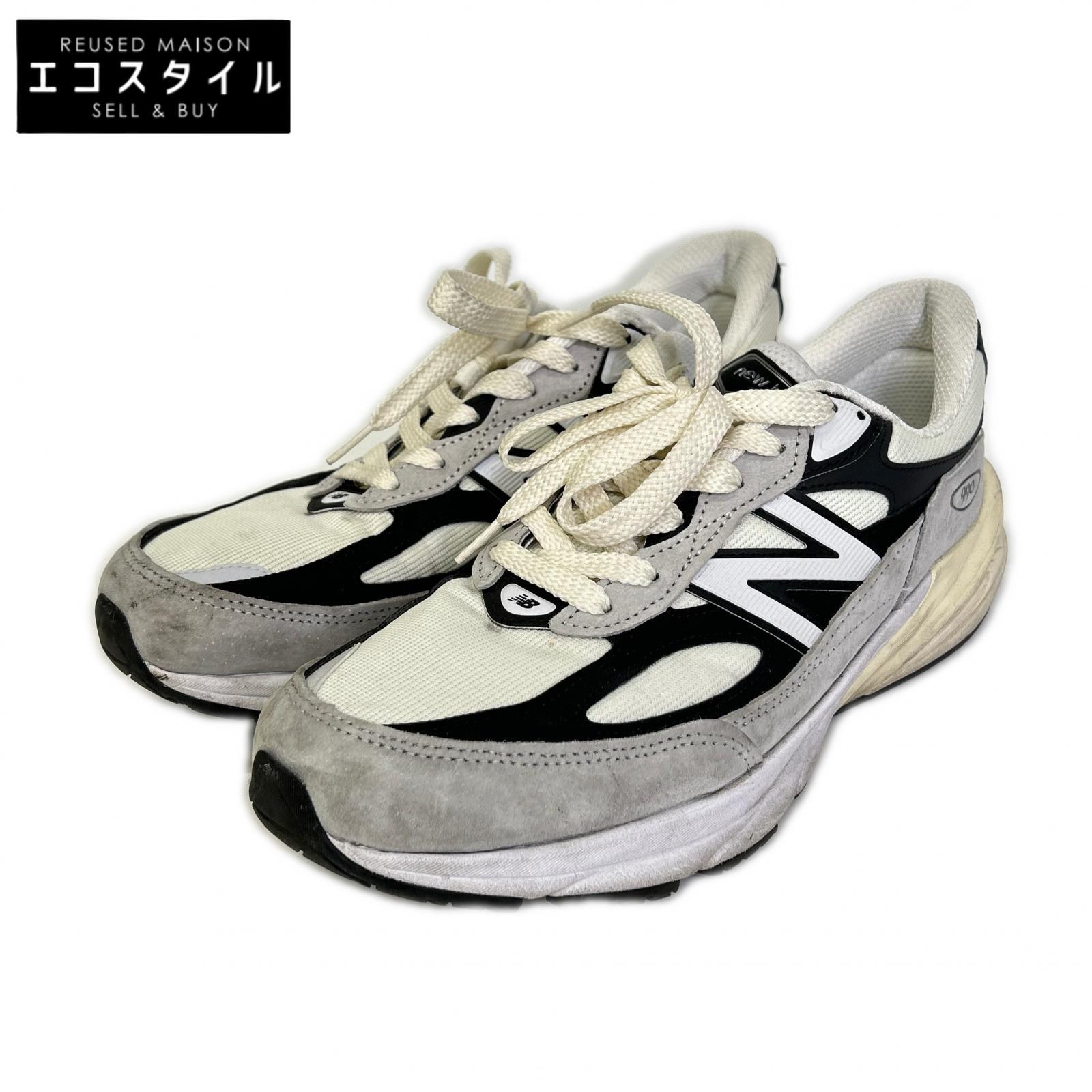 NEW BALANCE ニュー平衡にする U990TG6 V6 Made インチ USA スエードクロス/メッシュ スニーカー シューズ   US10 1/2 薄墨色 メンズ 【中古】