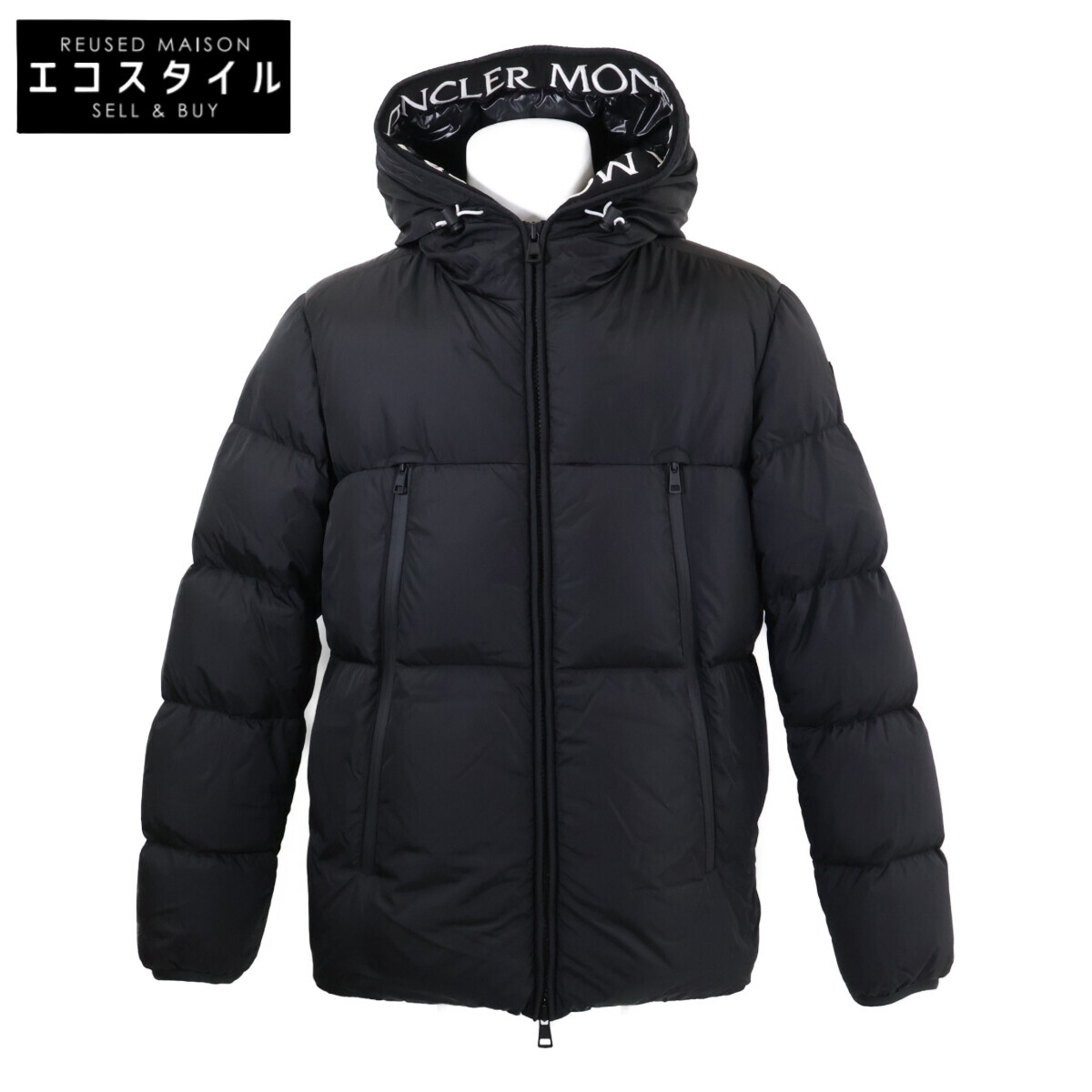 MONCLER モンク軌跡 MONTCLA モンクラ 落ちこむ上衣 上衣   4 黒いこと メンズ 【中古】