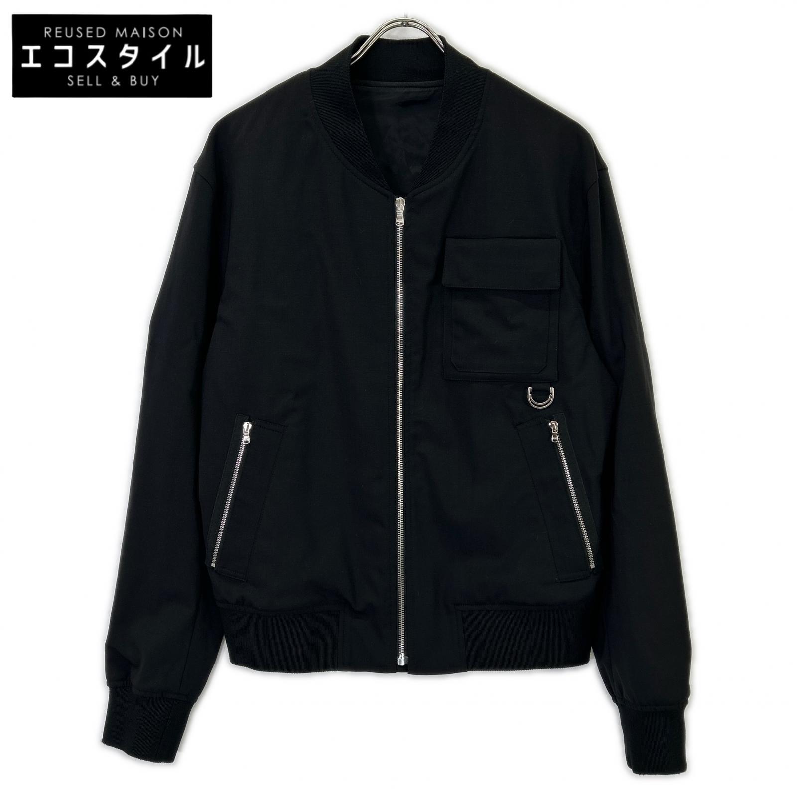 WOOYOUNGMI ウーヨンミ W201JP07901B 黒いこと D輪っか ボンバージャケット 上衣   46 黒いこと メンズ 【中古】