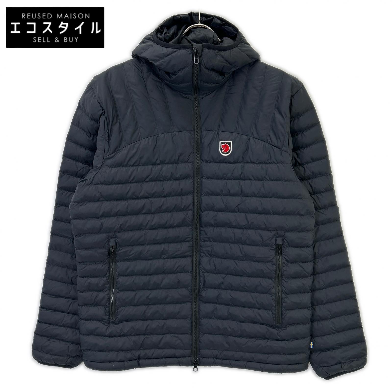 FJALL RAVEN フェールラーベン 86119 ﾌﾞﾗｯｸ Expedition Latt Hoodie M ﾌｰﾃﾞｯﾄﾊﾟﾃｯﾄﾞｼﾞｬｹｯﾄ ジャケット L ブラック メンズ 【中古】