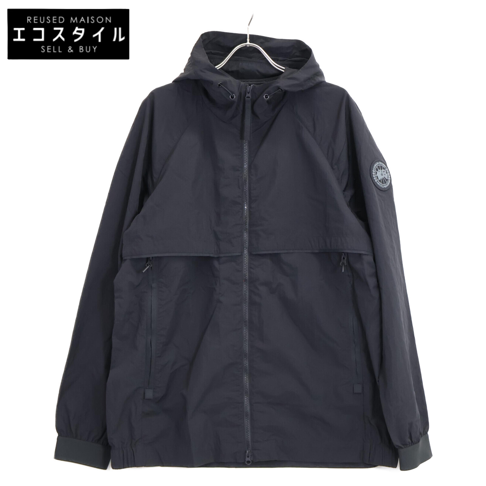 CANADA GOOSE カナダグース 【美品】2440MB Faber Hoody Black Label フェーバー フーディ 上衣 L 黒いこと メンズ 【中古】