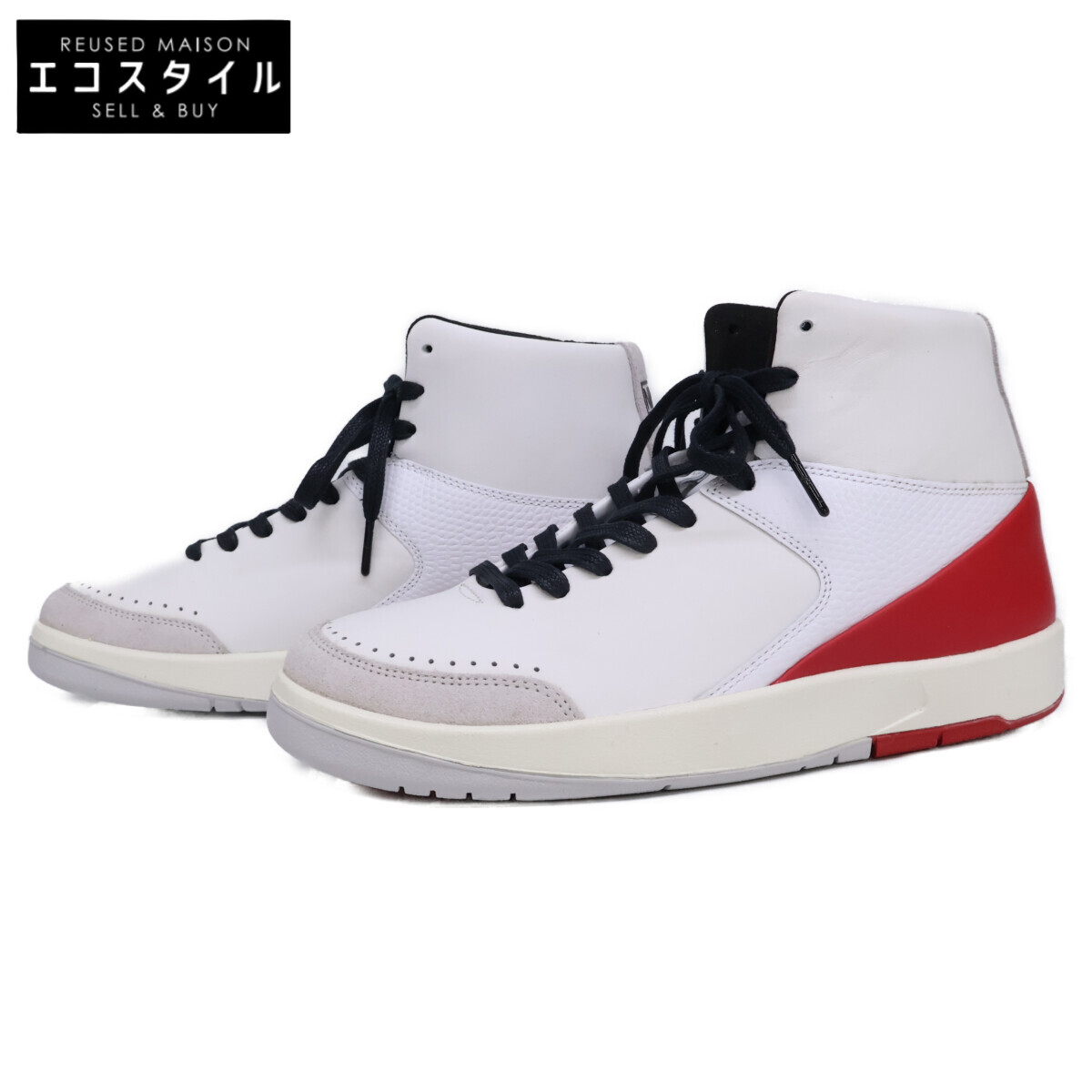 NIKE ナイキ 【新品負けず劣らず】DQ0558-160 WMNS AIR JORDAN 2 RETRO SE ウィメンズ 大気圏 ジョーダン 2 レトロ ニーナ・シャネル・アブニー スニーカー シューズ   US9 WHITE/GYM RED-GYM RED-SAIL レディース 【中古】