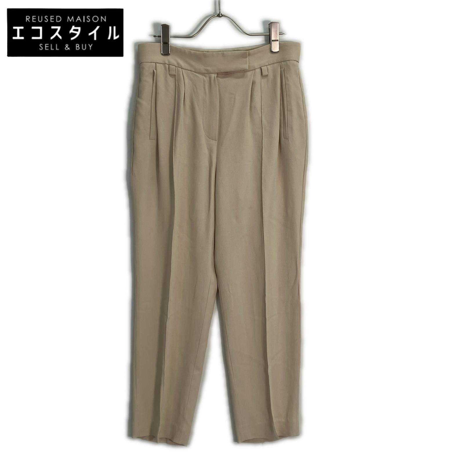 BRUNELLO CUCINELLI ブルネロクチネリ MA029P6165 象牙色 地絹 ズボン下 ボトムス   42 象牙色 レディース 【中古】
