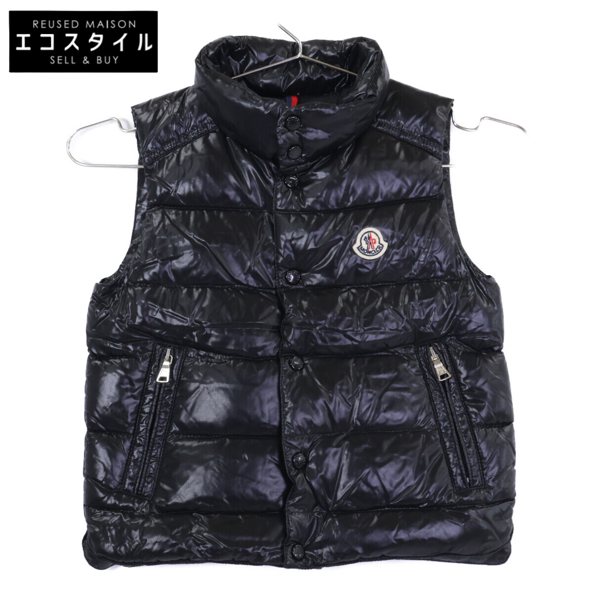 MONCLER モンク軌跡 【美品】TIB 落ち込む より良い 4 黒いこと キッズ 【中古】