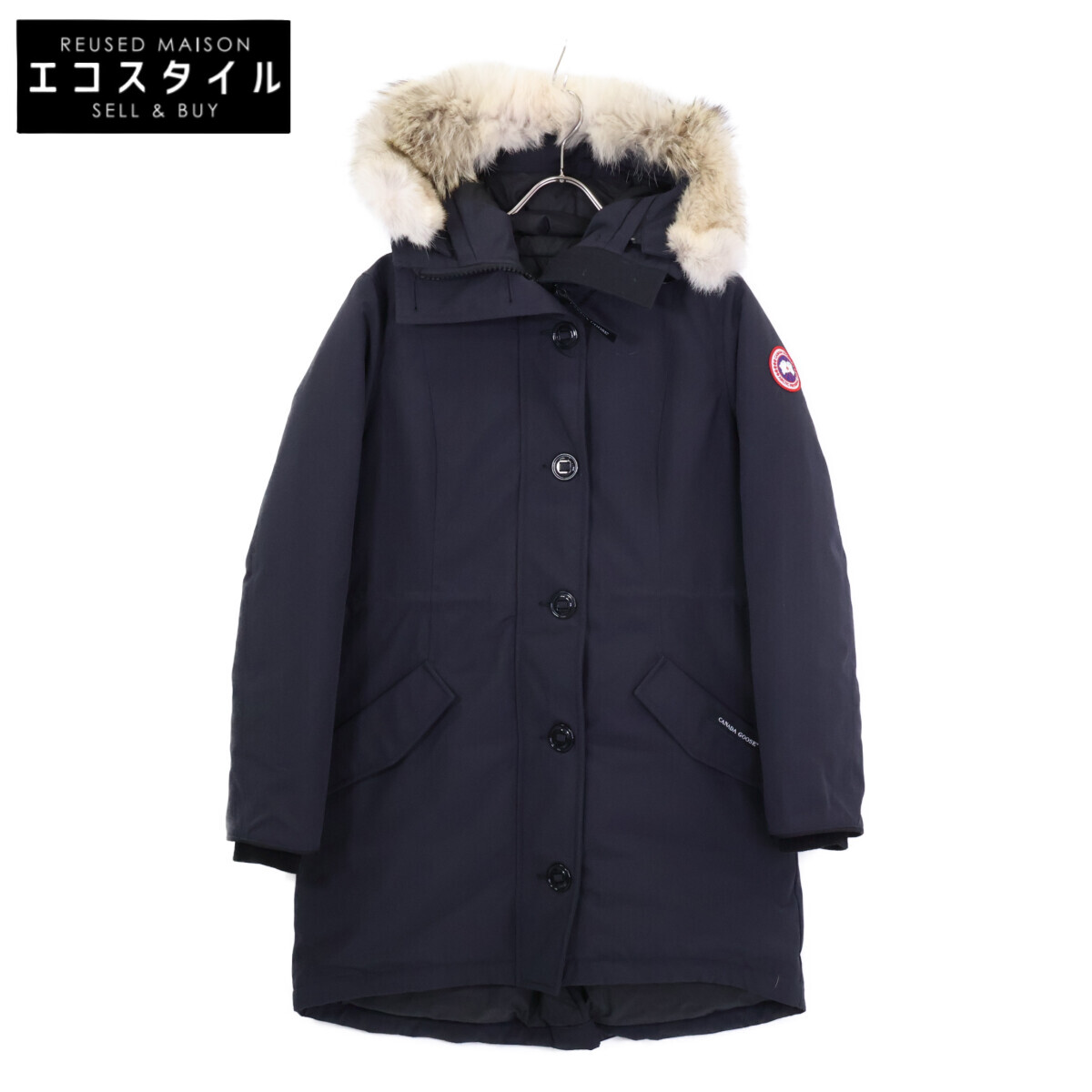 CANADA GOOSE カナダグース 【国内定め事（株）サザビー競技団体】2580天使の都市 ROSSCLAIR PARKA 天使の都市クレア パーカー 毛革付落ちこむ 厚地の外套 FUSION M/M 米国海軍 レディース 【中古】