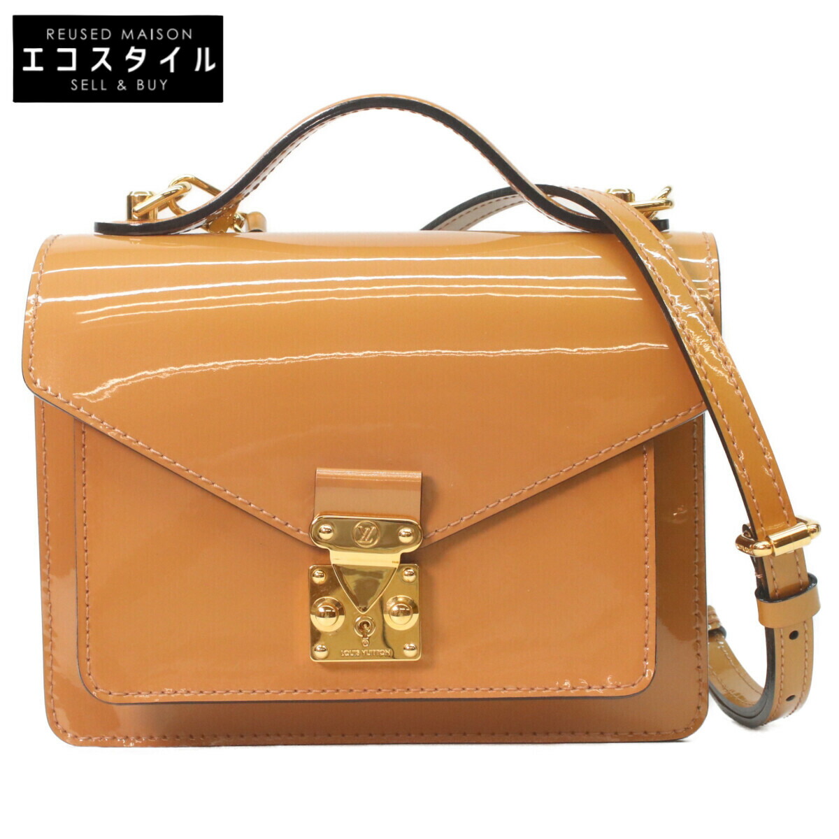 LOUIS VUITTON ルイヴィトン ﾍﾞｰｼﾞｭ M91580 ｳﾞｪﾙﾆ ﾓﾝｿｰBB 2WAYｼｮﾙﾀﾞｰﾊﾞｯｸﾞ ベージュ レディース 【中古】