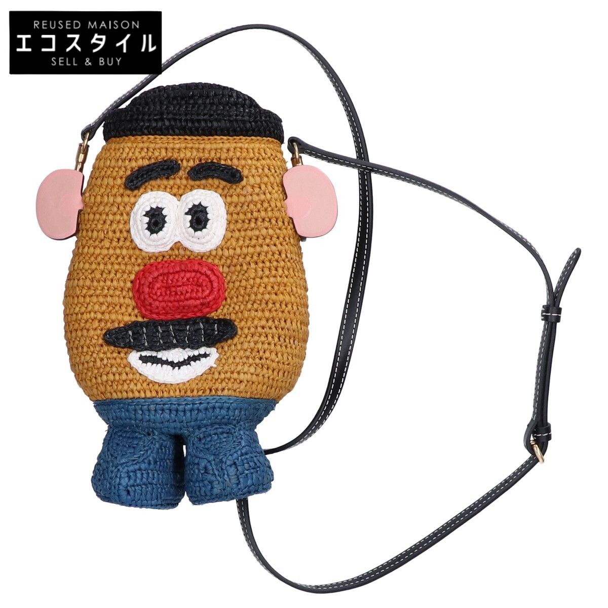 Anya Hindmarch アニヤ ハインドマーチ 【美品】ミスターポテトヘッド ラフィア クロスボディーバッグ ショルダーバッグ マルチカラー レディース 【中古】