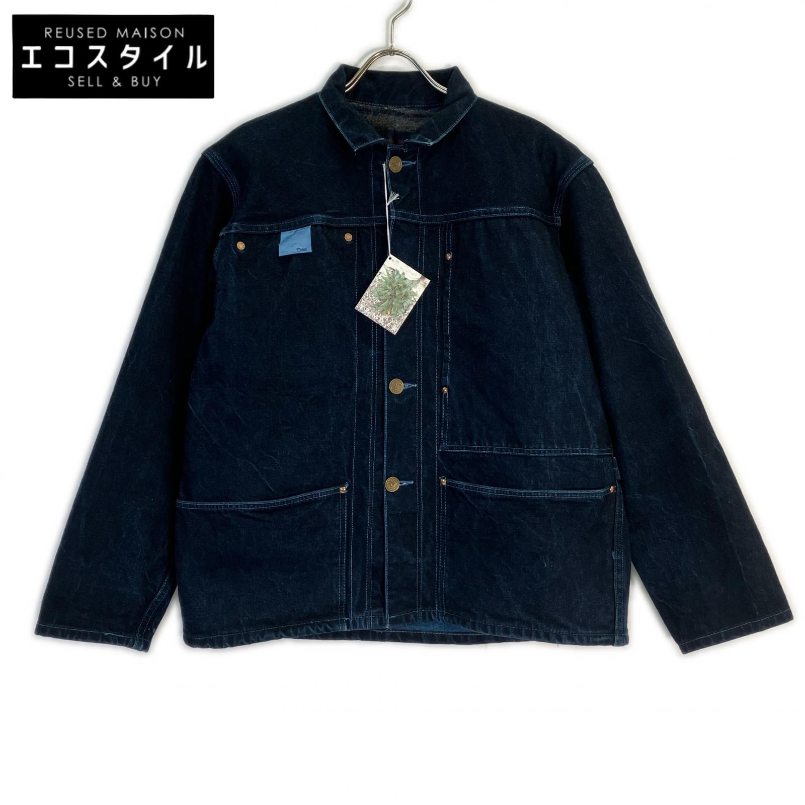 TENDER テンダー 【美品】TYPE900 10周年不死化青写真 ラインドライブ付 Woad染め ジーンズ上衣 4 インディゴ メンズ 【中古】