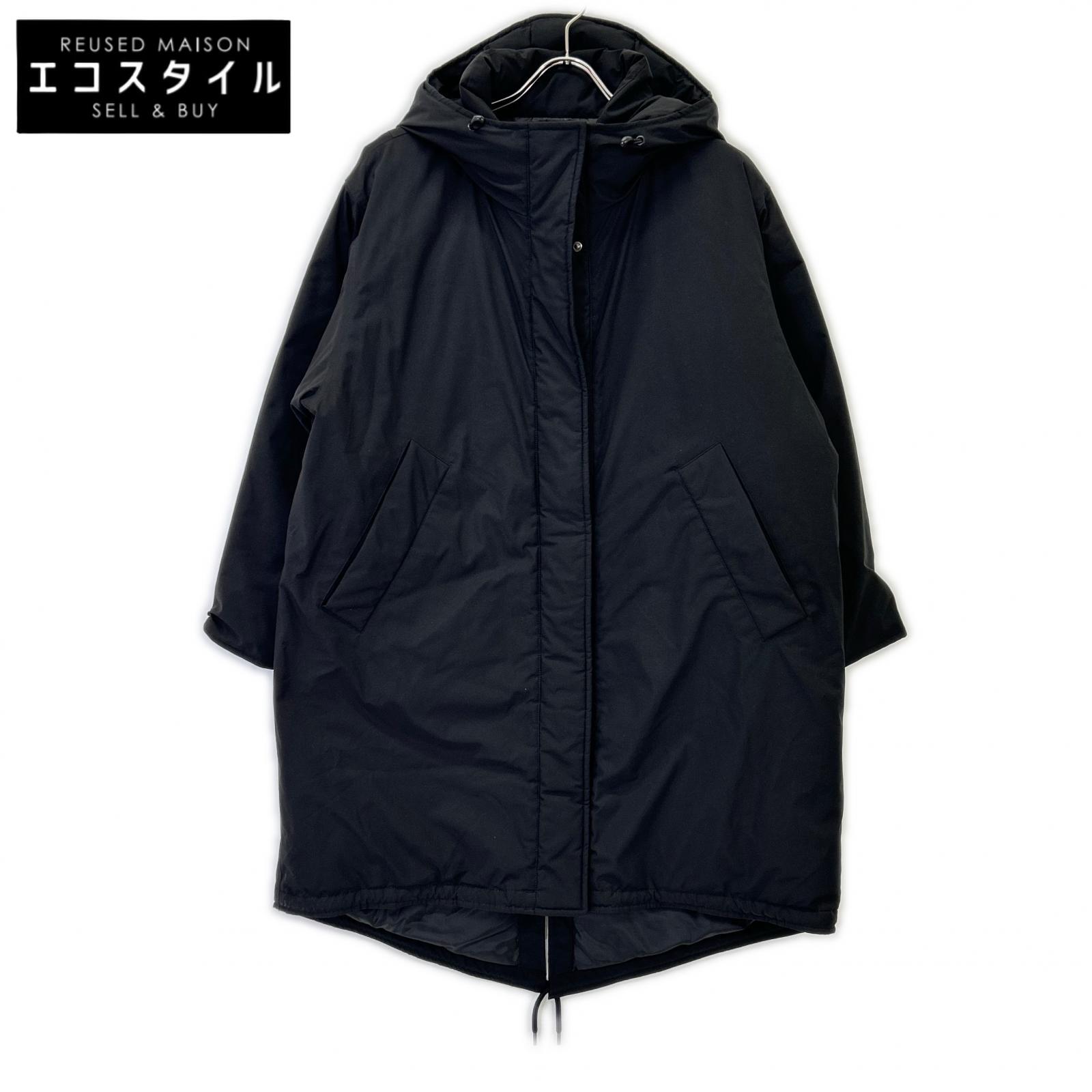 Spick\u0026Span スピック＆渡り間 ﾌﾞﾗｯｸ 24-020-200-8020 ﾀﾞｳﾝｺｰﾄ 厚地の外套 36 黒いこと レディース 【中古】