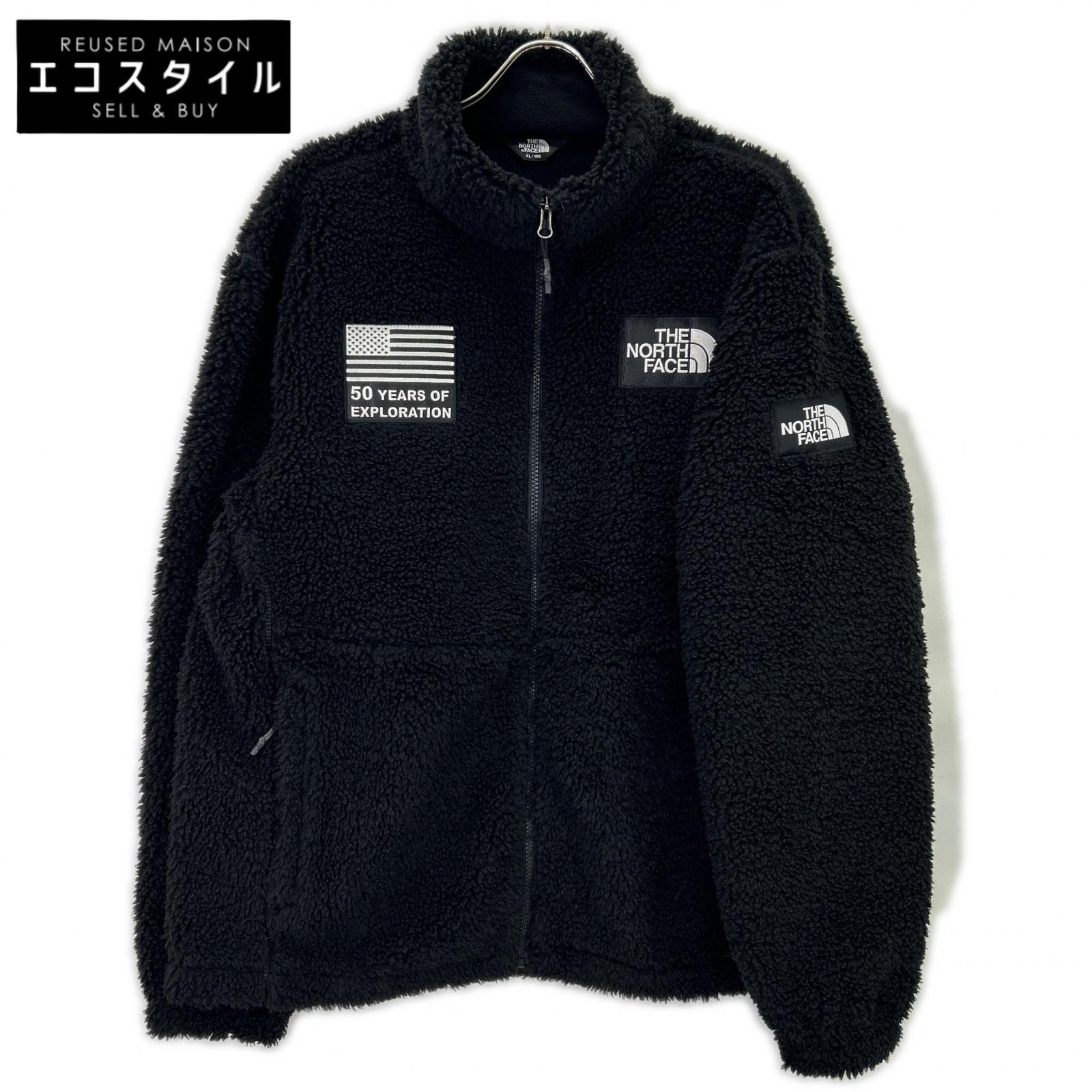 THE NORTH FACE 北の方人間の顔 NJ4FM60A 黒いこと SNOW CITY FLEECE JACKET スノーシティ フリースジャケット 上衣   XL 黒いこと メンズ 【中古】