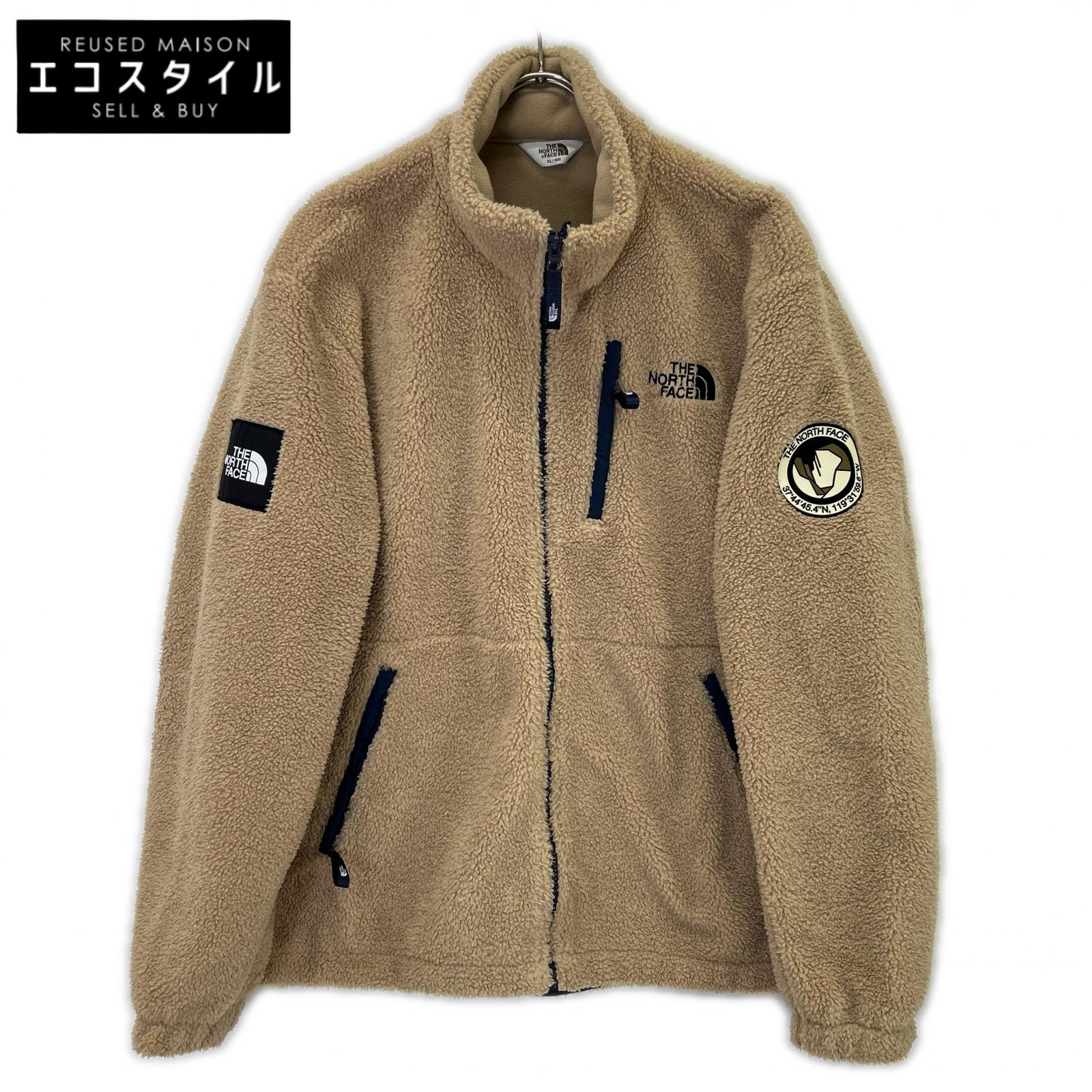 THE NORTH FACE 北の方人間の顔 NJ4FL50K ベージュ ボアフリースジャケット 上衣   XL ベージュ メンズ 【中古】