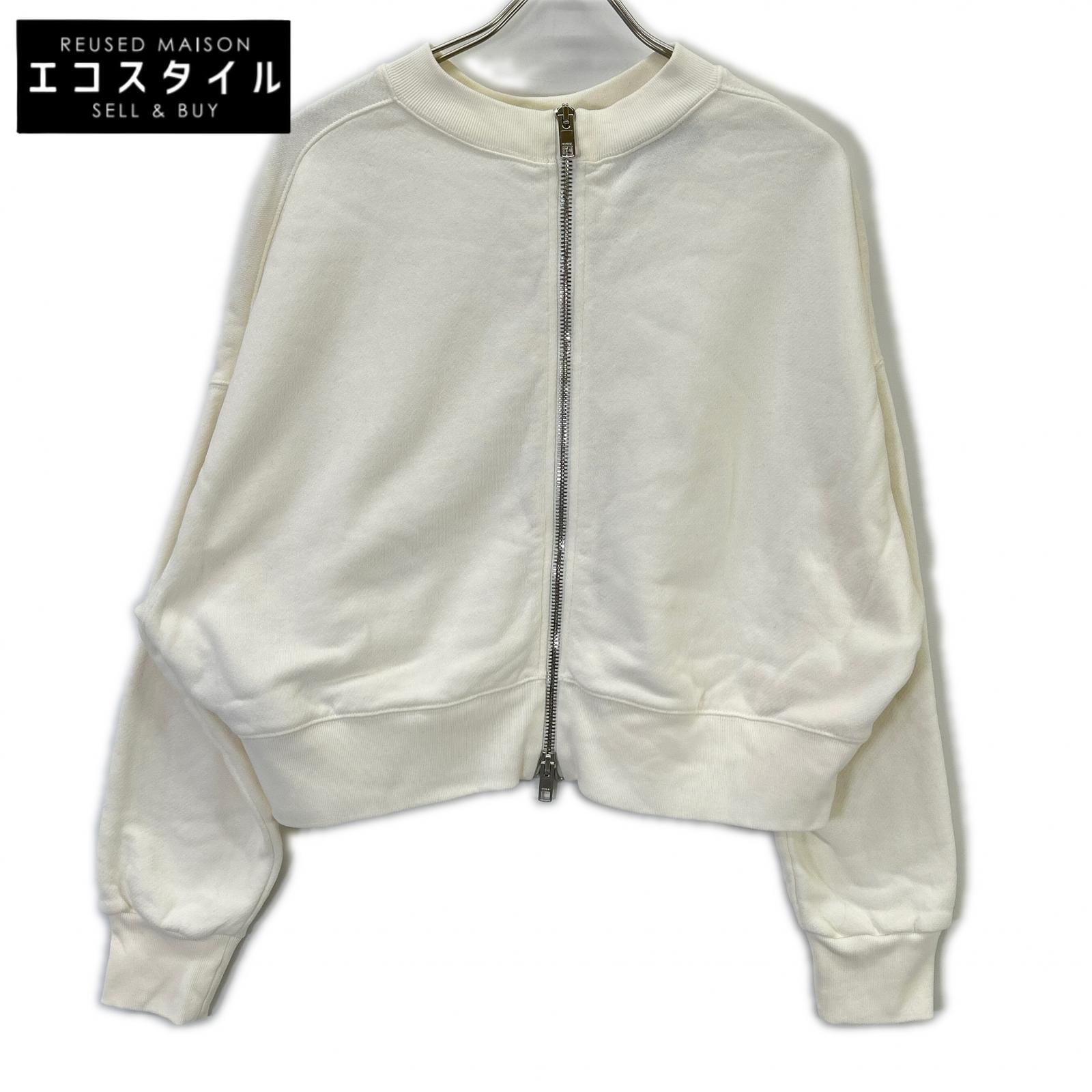 GUCCI グッチ 756869 ﾎﾜｲﾄ ｲﾝﾀｰﾛｯｷﾝｸﾞG ﾊﾟｰｶｰ トップス L ホワイト レディース 【中古】