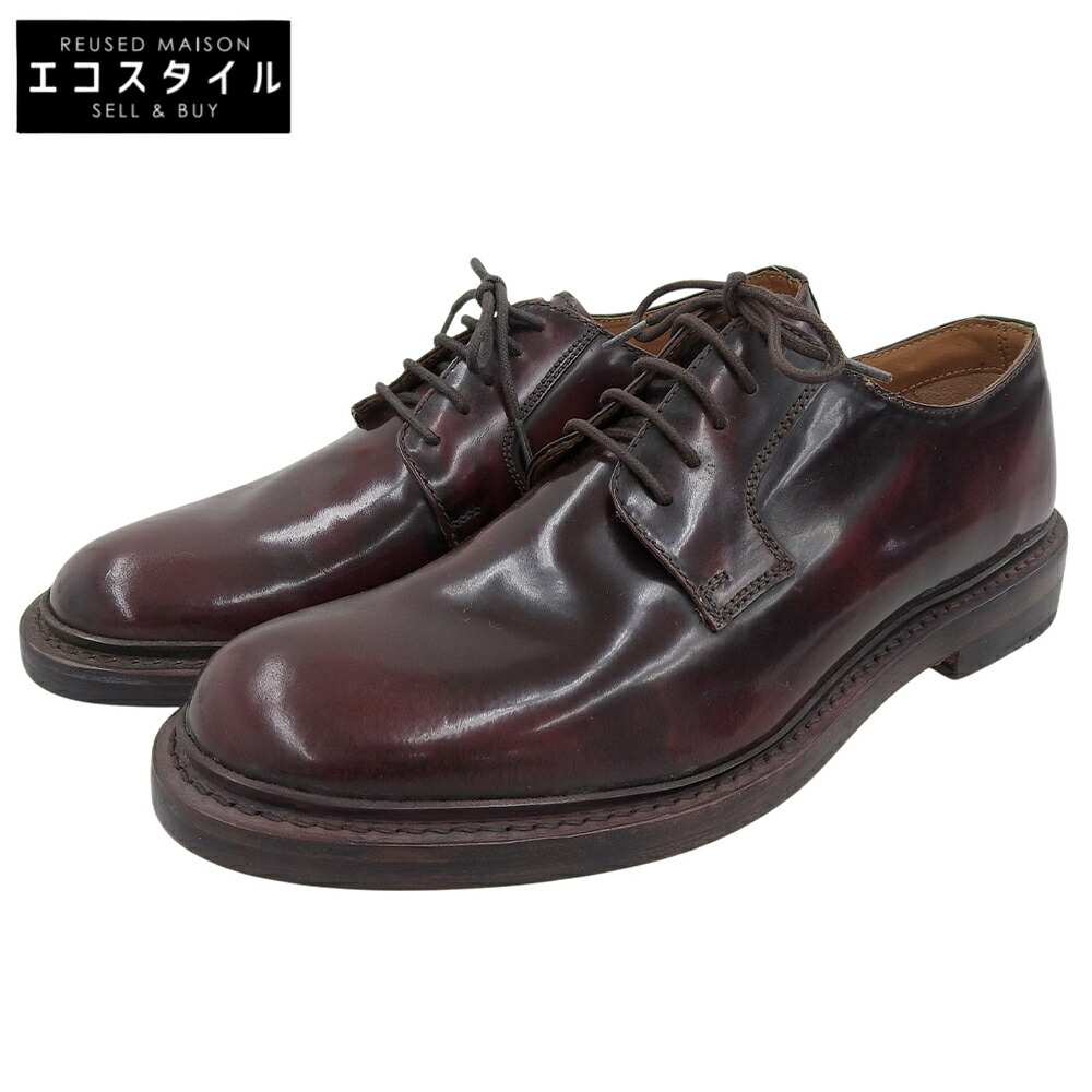 BEAMS ビームス 美品 viento american プレーントゥ シューズ メンズ バーガンディ 7 1/2 シューズ 7.5 バーガンディ メンズ 【中古】