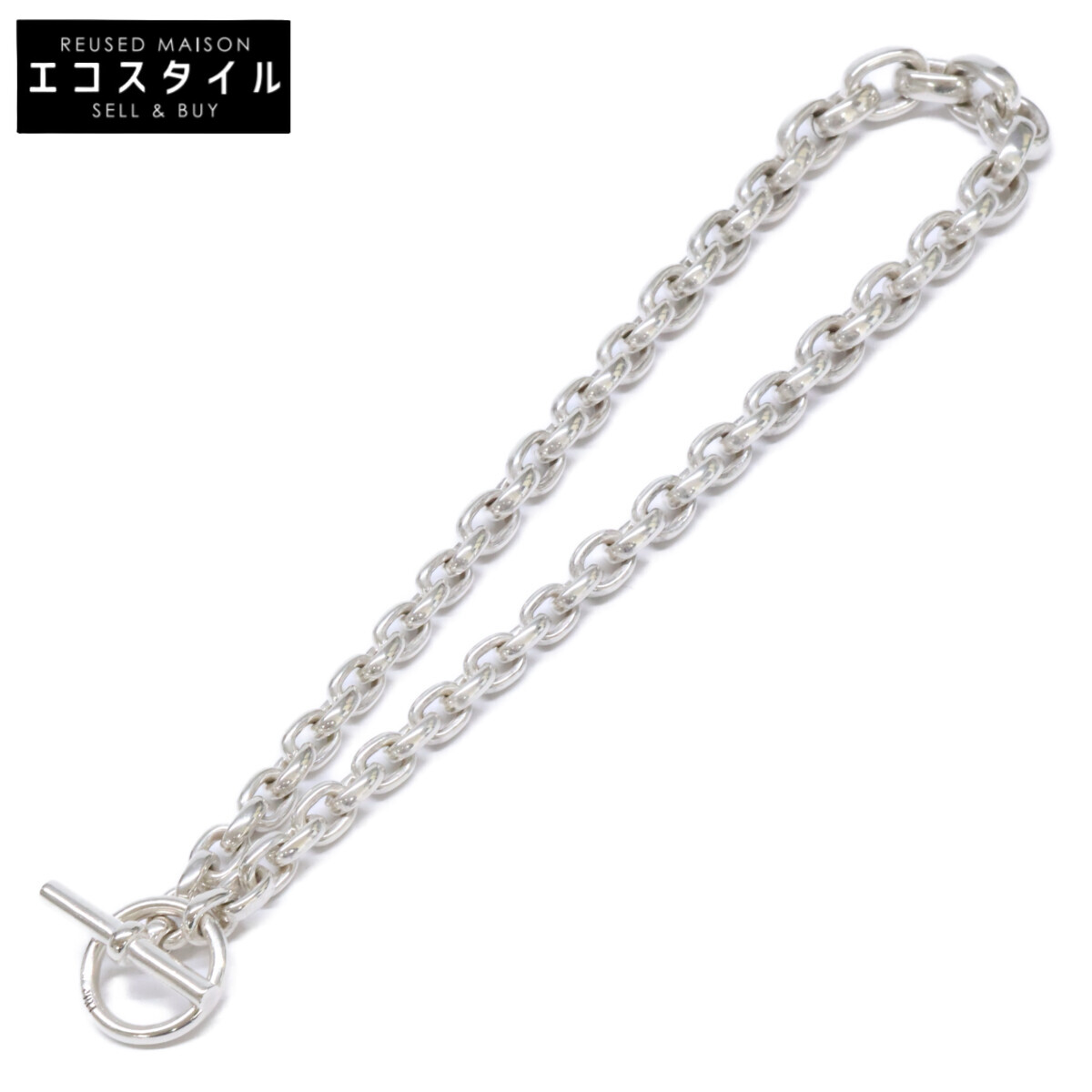Llife ライフ 925 RIPPLE NECKLACE チェーン ネックレス シルバー レディース 【中古】