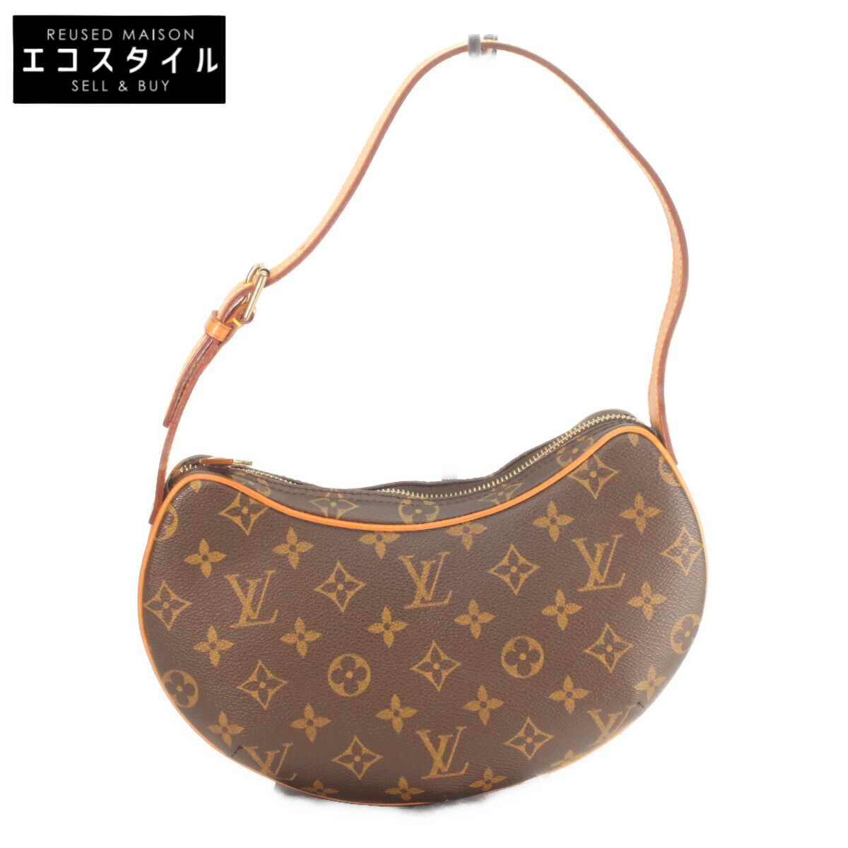 LOUIS VUITTON ルイヴィトン M51510 ﾓﾉｸﾞﾗﾑ ｸﾛﾜｯｻﾝPM ショルダーバッグ ブラウン レディース 【中古】