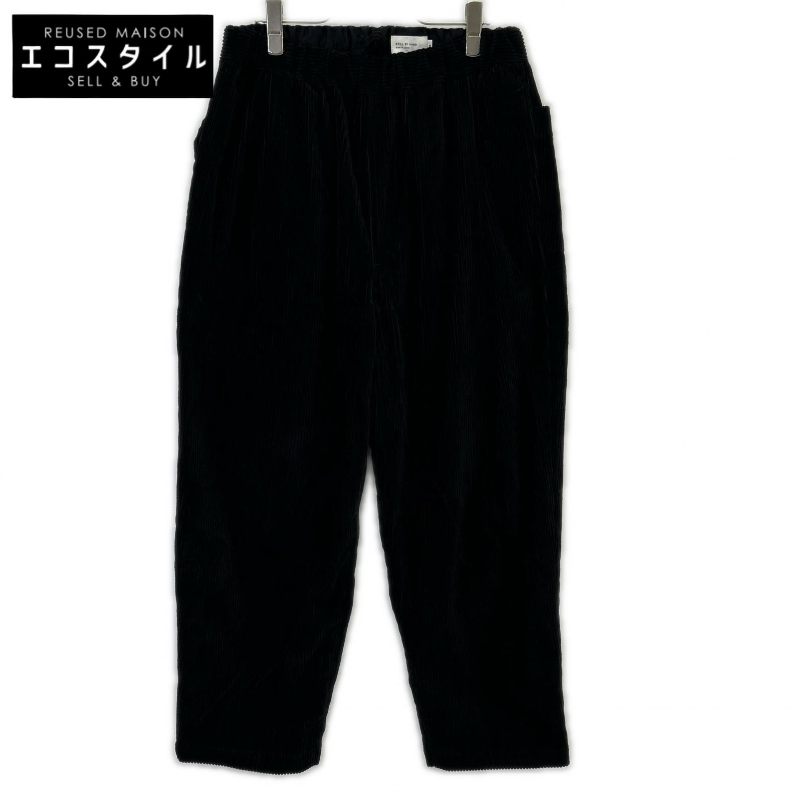 STILL BY HAND スティルバイハンド PT05234 ﾌﾞﾗｯｸ ｺｰﾃﾞｭﾛｲｲｰｼﾞｰﾊﾟﾝﾂ ボトムス 48 黒いこと メンズ 【中古】