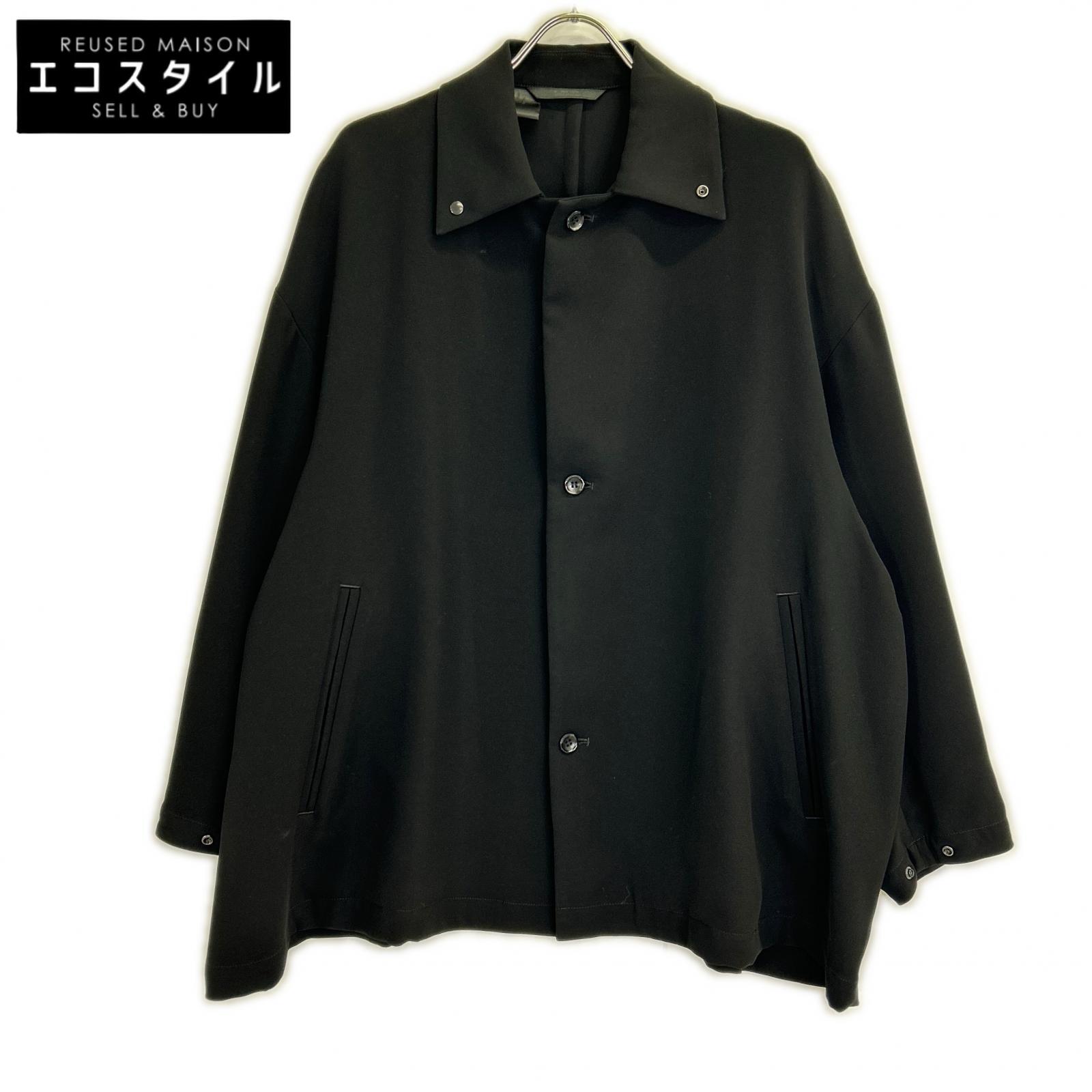 N.Hoolywood エヌハリウッド 2222-C007-098 ﾌﾞﾗｯｸ COMPILE BALMACAAN COAT ジャケット 38 ブラック メンズ 【中古】