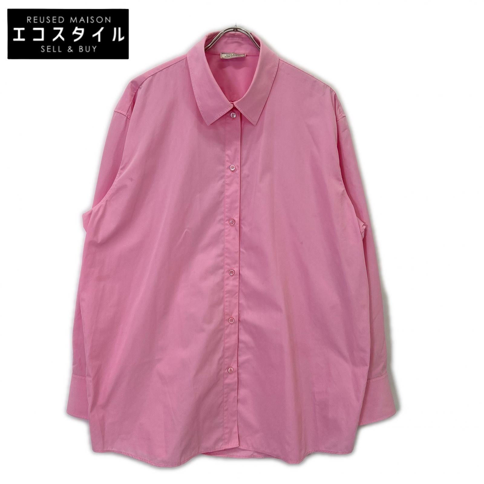 NINARICCI ニナリッチ 0S-T0011-PL333 サクラ色 厚地の外套大きさ うしろ側刺しゅう プルオーバー トップス   34 サクラ色 レディース 【中古】