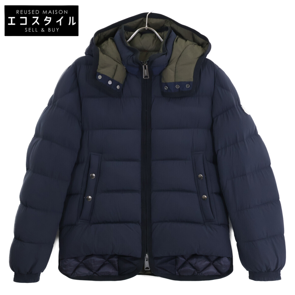 MONCLER モンク軌跡 TANGUY タンギ ボンネット付落ち込む上衣 0 米国海軍 メンズ 【中古】
