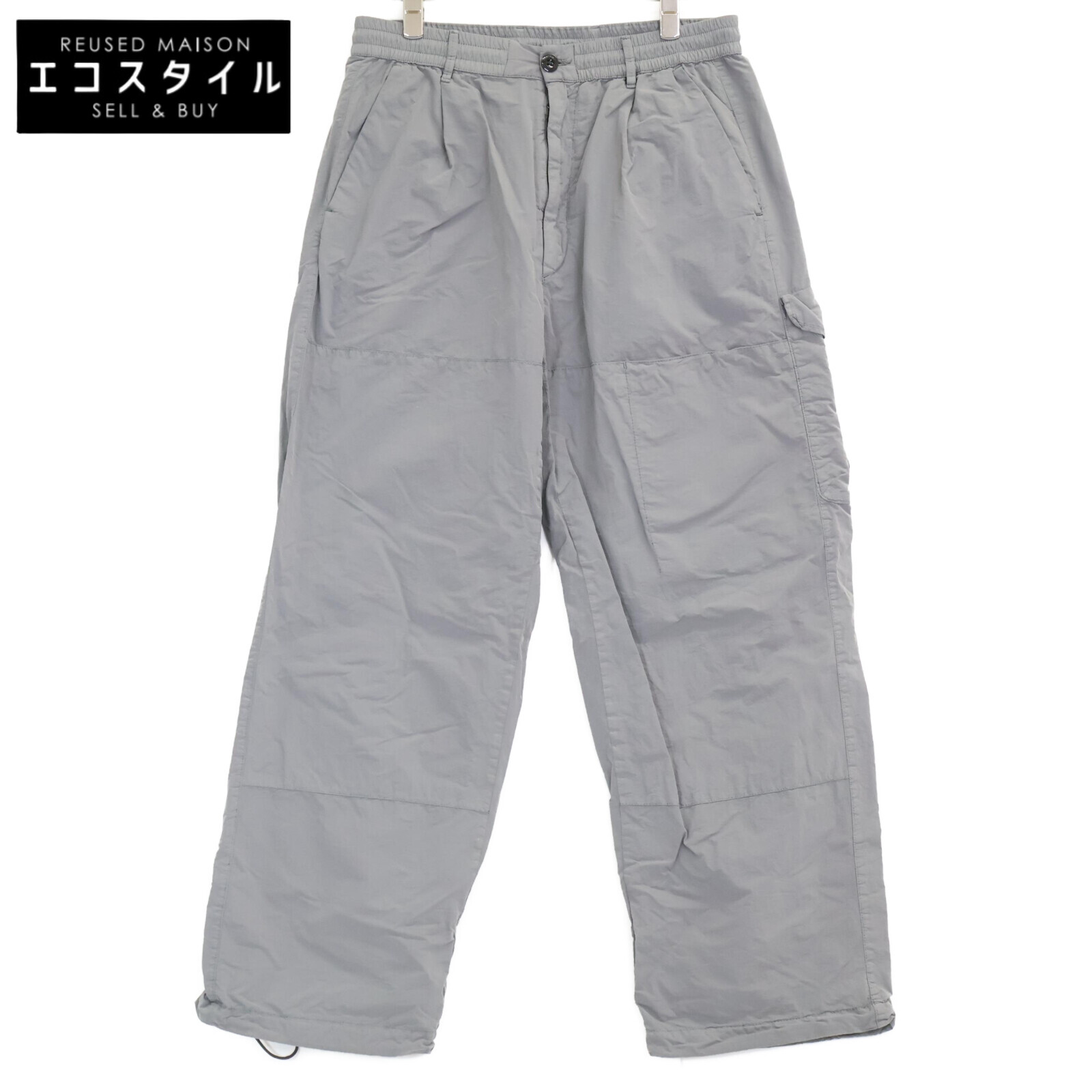 C.P.COMPANY シーピーカンパニー 25AW ﾗｲﾄｸﾞﾚｰ Flatt Nylon Boxy Cargo Pants ボトムス 46 ライトグレー メンズ 【中古】