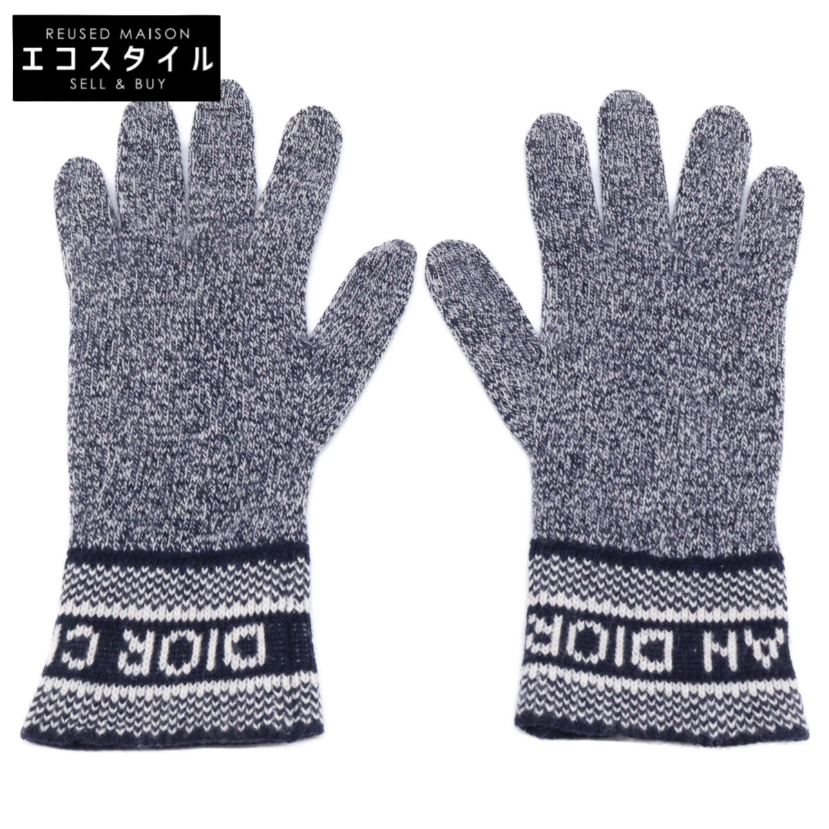 Christian Dior ディオール 15DWI754I177 カシミール混羊毛 地球儀   米国海軍 メンズ 【中古】