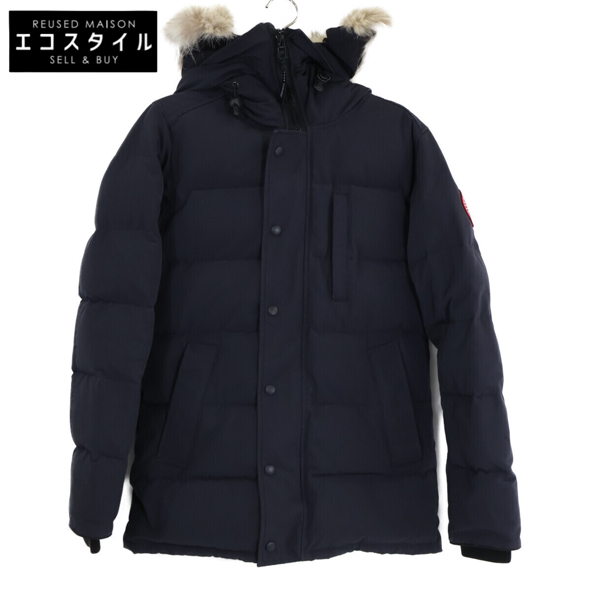CANADA GOOSE カナダグース 【国内定まり】3805JMA CARSON PARKA カーソンパーカ 毛皮付落ち込む上衣 S NAVY MARINE メンズ 【中古】