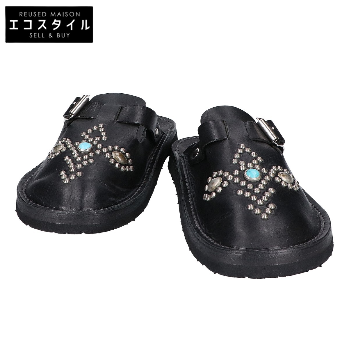 TOKYO SANDALS トーキョーサンダル 【美品】HTC CUSTOM ENGINEER SLIP-ON 応用科学者 スリッポン シューズ US7 ブラックスムース メンズ 【中古】