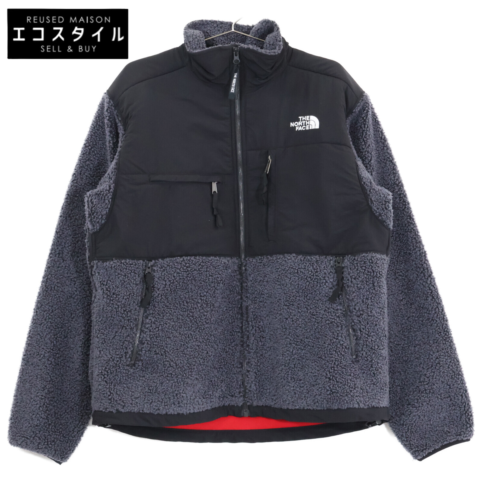 THE NORTH FACE 北の方人間の顔 NF0A4QYK フリースジャケット MENS M 薄墨色/黒いこと メンズ 【中古】