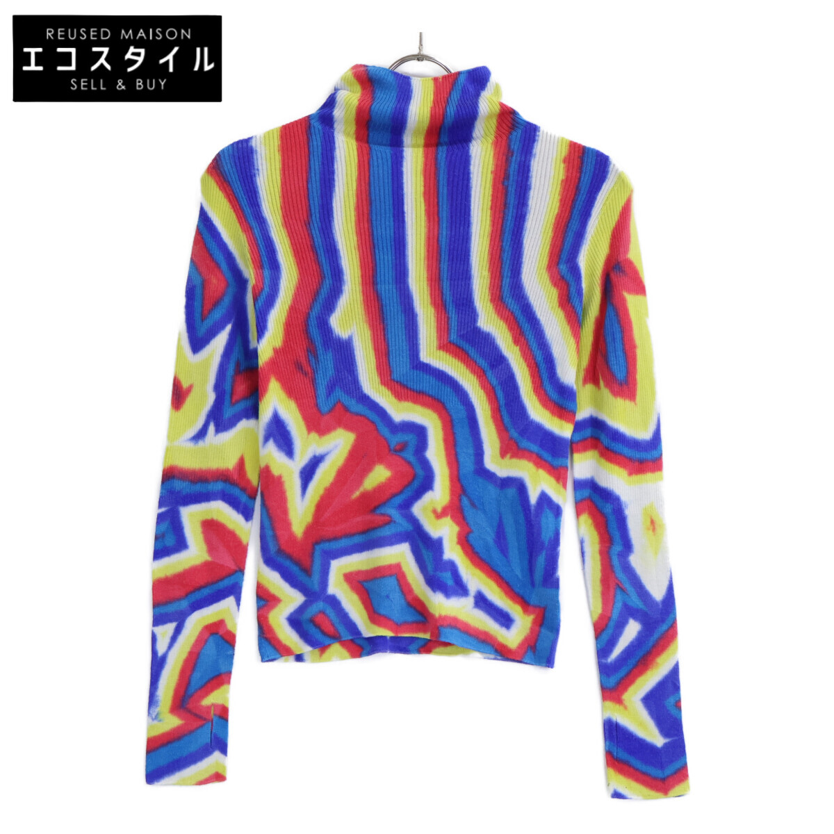 CFCL シーエフシーエル CF009KN130 SILK CHUSEN LONG SLEEVE TOP 総柄 ハイネック ニットセーター トップス 1 マルチカラー レディース 【中古】