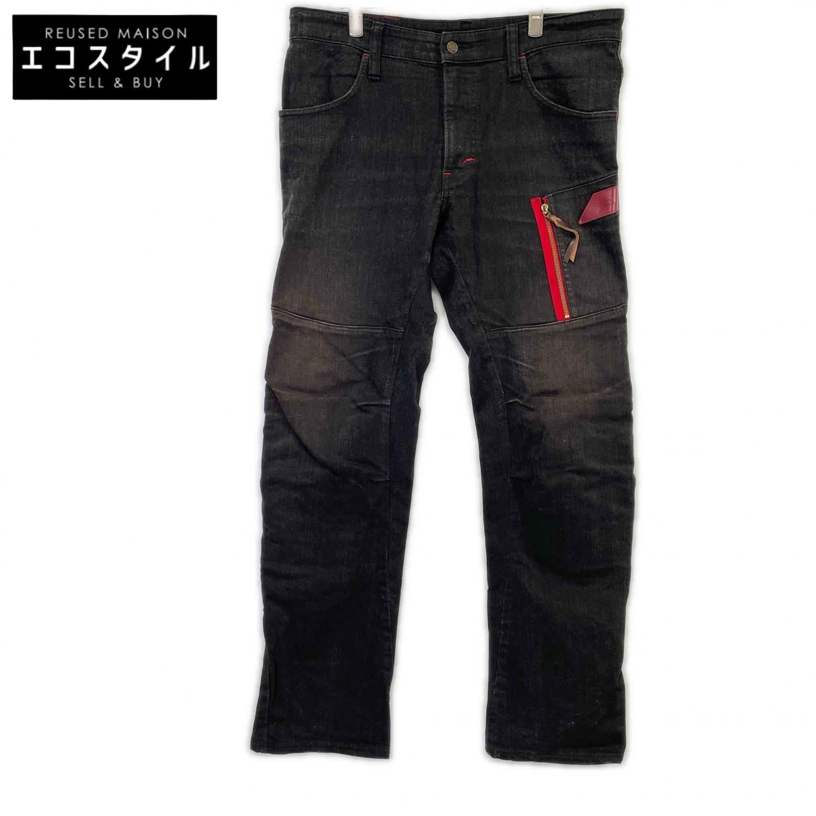 EDWIN エドウィン ×ｸｼﾀﾆ KBK01 ﾌﾞﾗｯｸ ﾊﾟﾝﾂ ボトムス 34 ブラック メンズ 【中古】